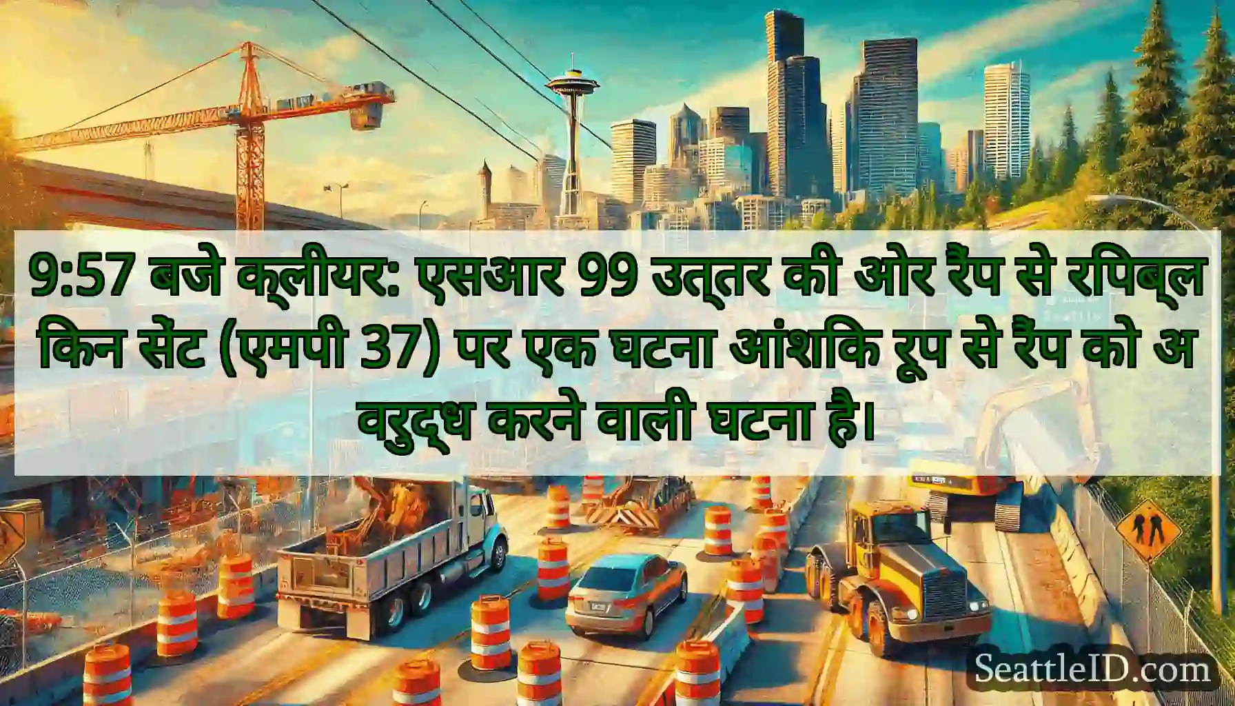 9:57 बजे क्लीयर: एसआर 99 उत्तर की ओर रैंप से