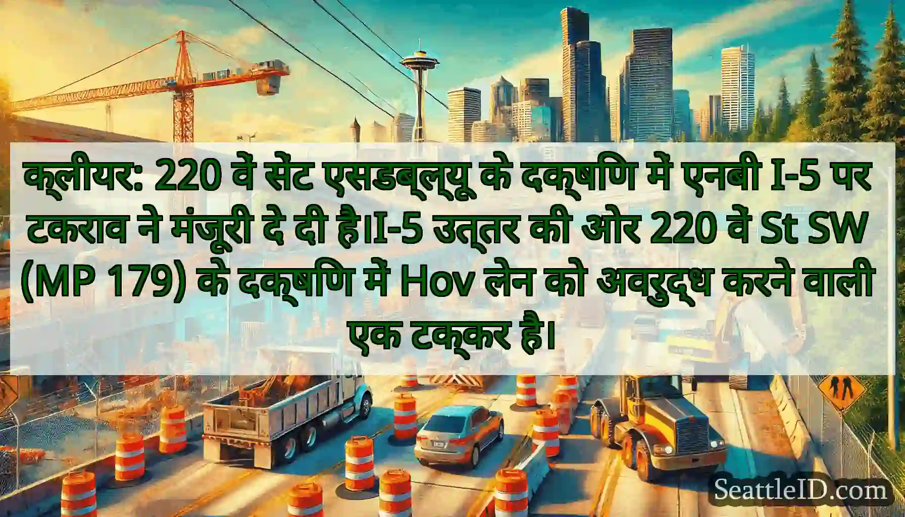 क्लीयर: 220 वें सेंट एसडब्ल्यू के दक्षिण में एनबी
