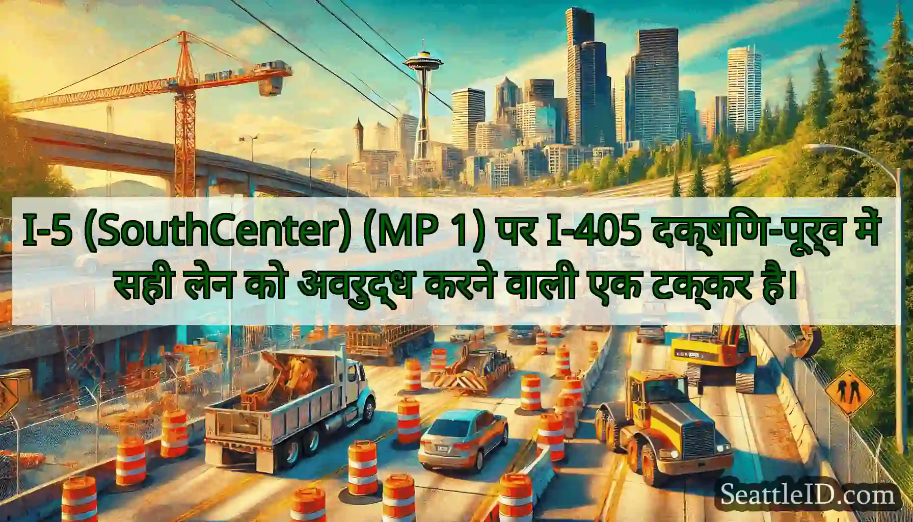 I-5 (SouthCenter) (MP 1) पर I-405 दक्षिण-पूर्व