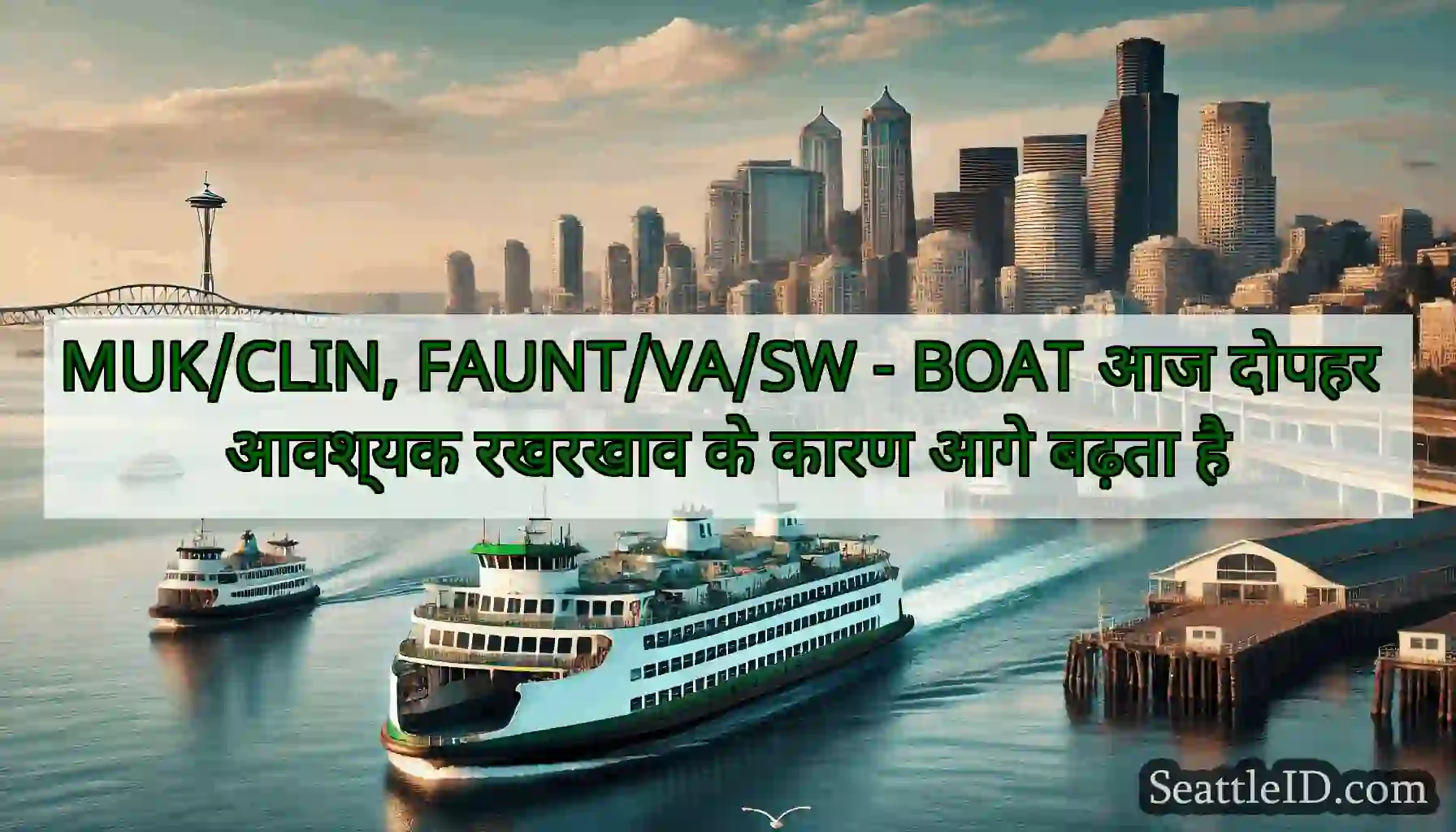 MUK/CLIN, FAUNT/VA/SW - BOAT आज दोपहर आवश्यक