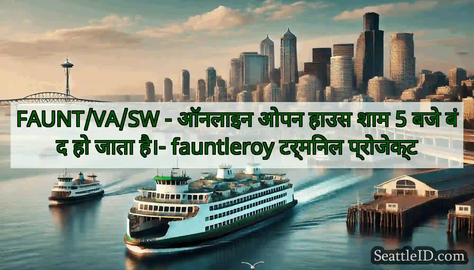 FAUNT/VA/SW - ऑनलाइन ओपन हाउस शाम 5 बजे बंद हो