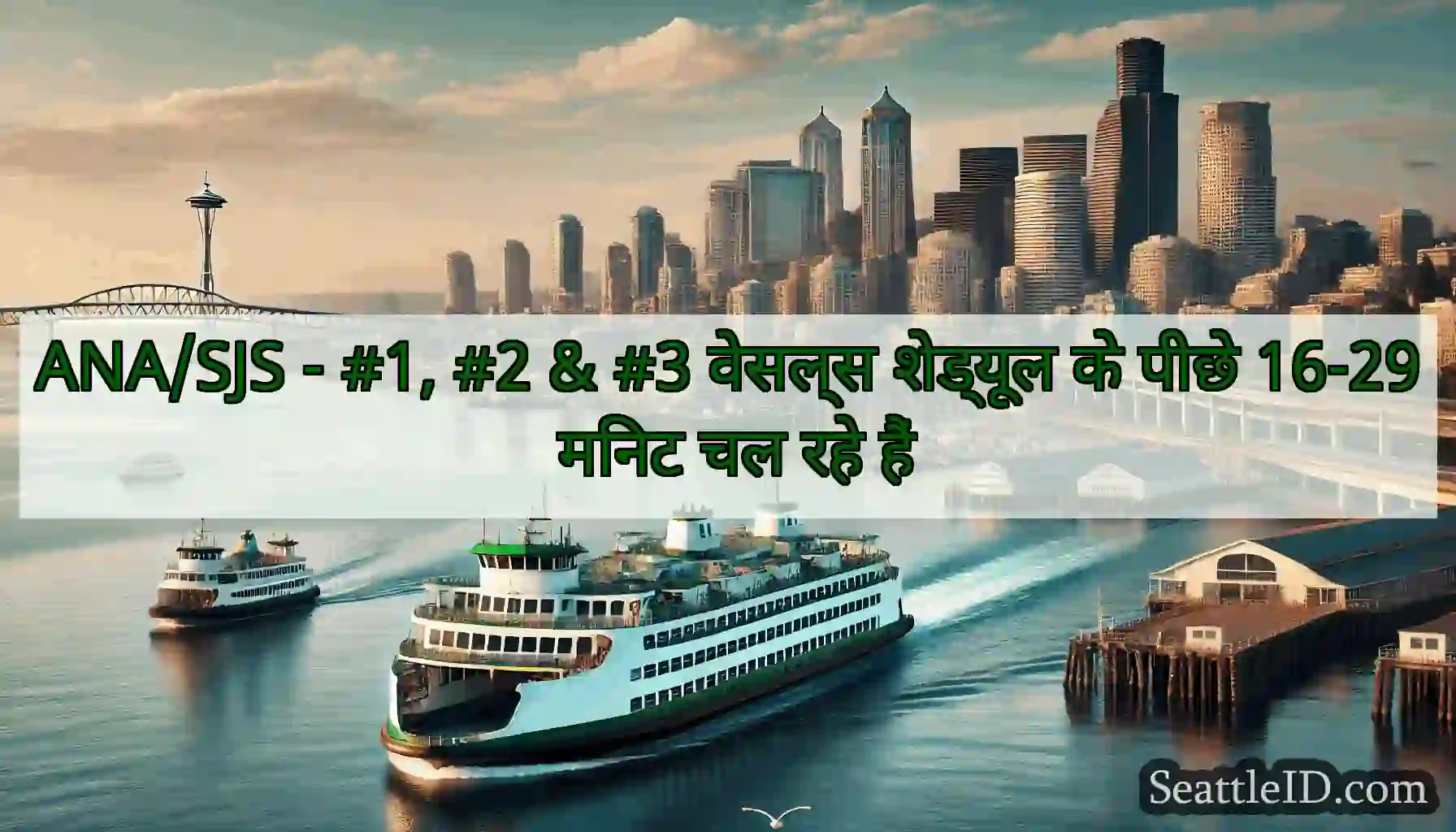 ANA/SJS - #1, #2 & #3 वेसल्स शेड्यूल के पीछे