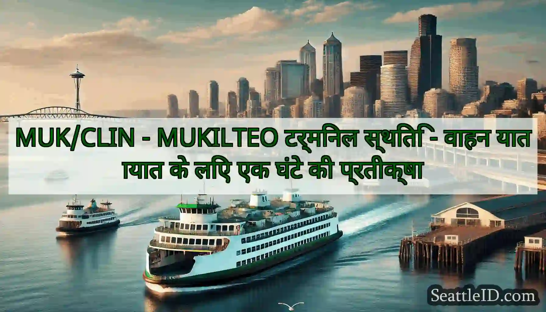 MUK/CLIN - MUKILTEO टर्मिनल स्थिति - वाहन यातायात