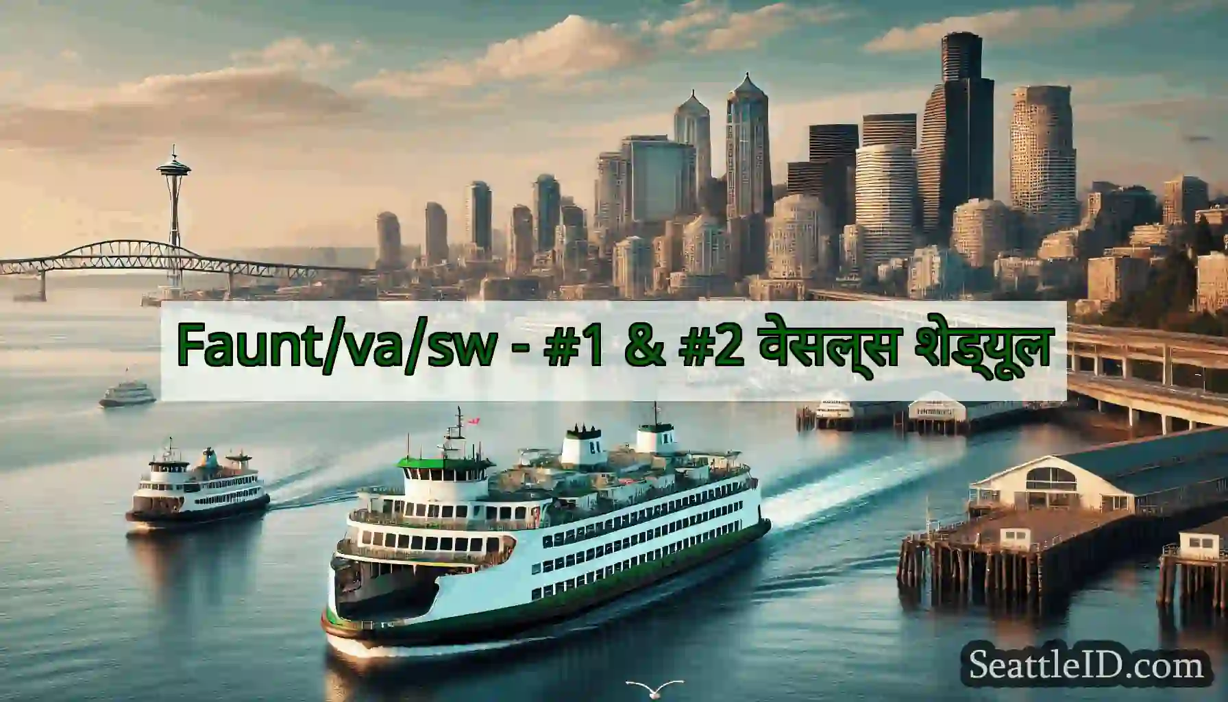 Faunt/va/sw - #1 & #2 वेसल्स शेड्यूल
