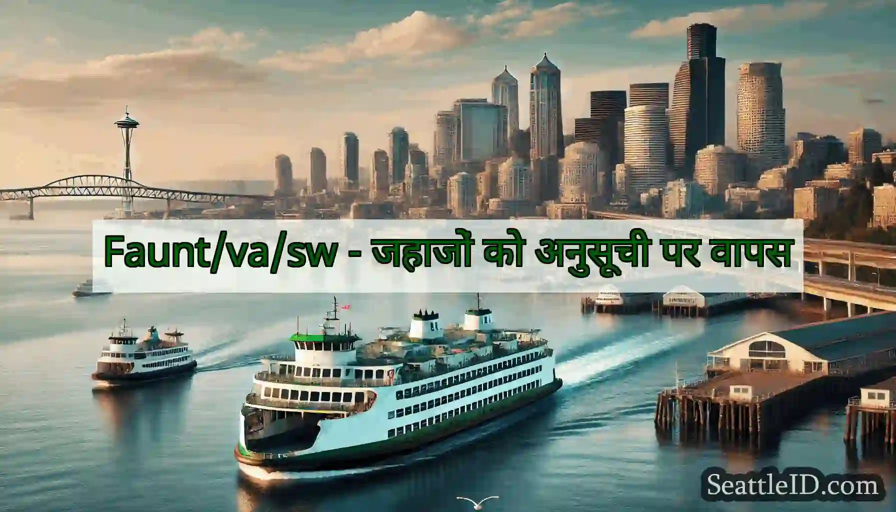 Faunt/va/sw - जहाजों को अनुसूची पर वापस