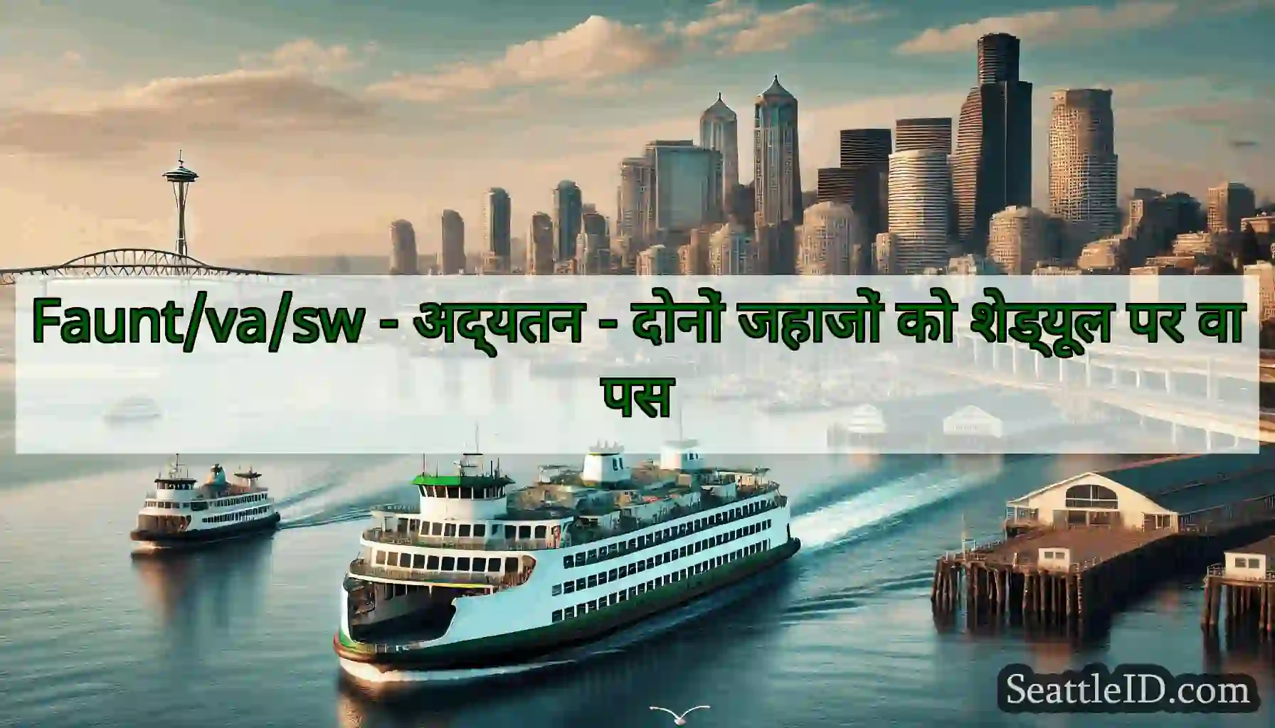 Faunt/va/sw - अद्यतन - दोनों जहाजों को शेड्यूल पर