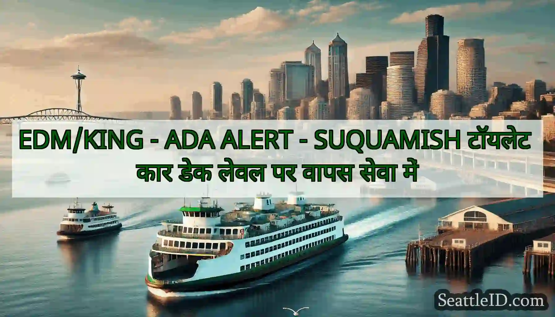 EDM/KING - ADA ALERT - SUQUAMISH टॉयलेट कार डेक