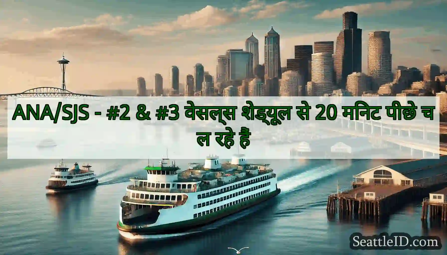 ANA/SJS - #2 & #3 वेसल्स शेड्यूल से 20 मिनट पीछे