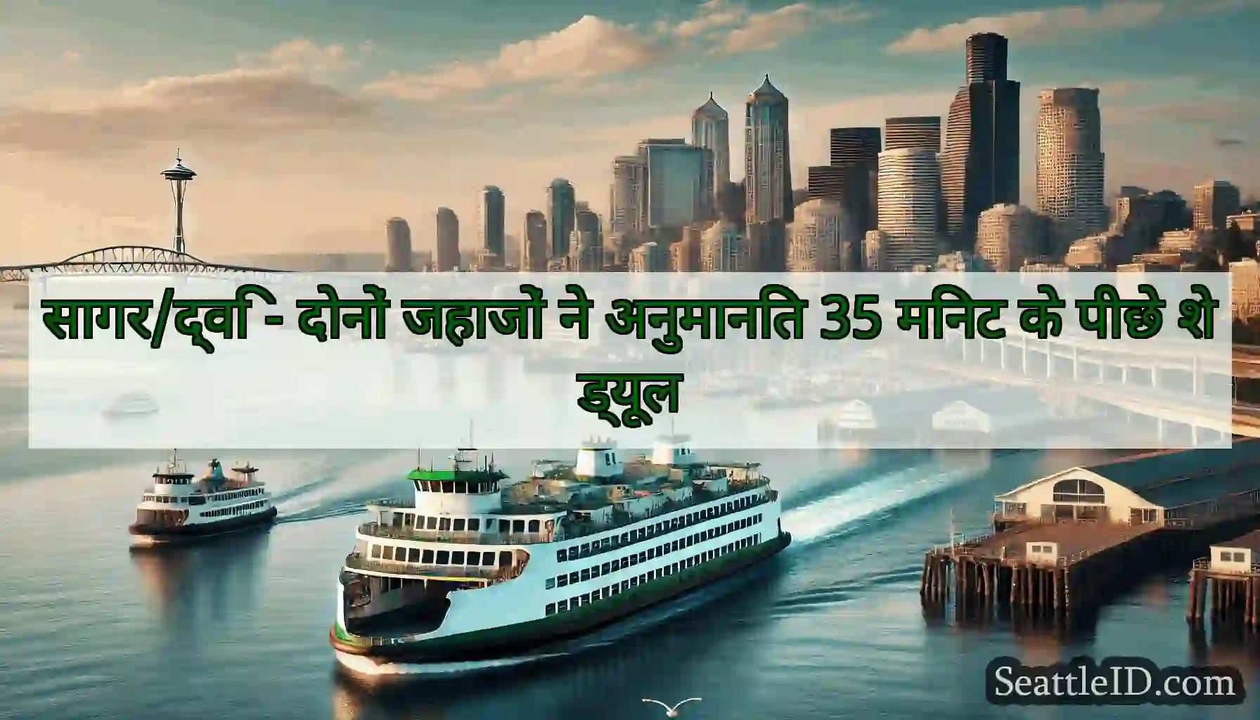 सागर/द्वि - दोनों जहाजों ने अनुमानित 35 मिनट के