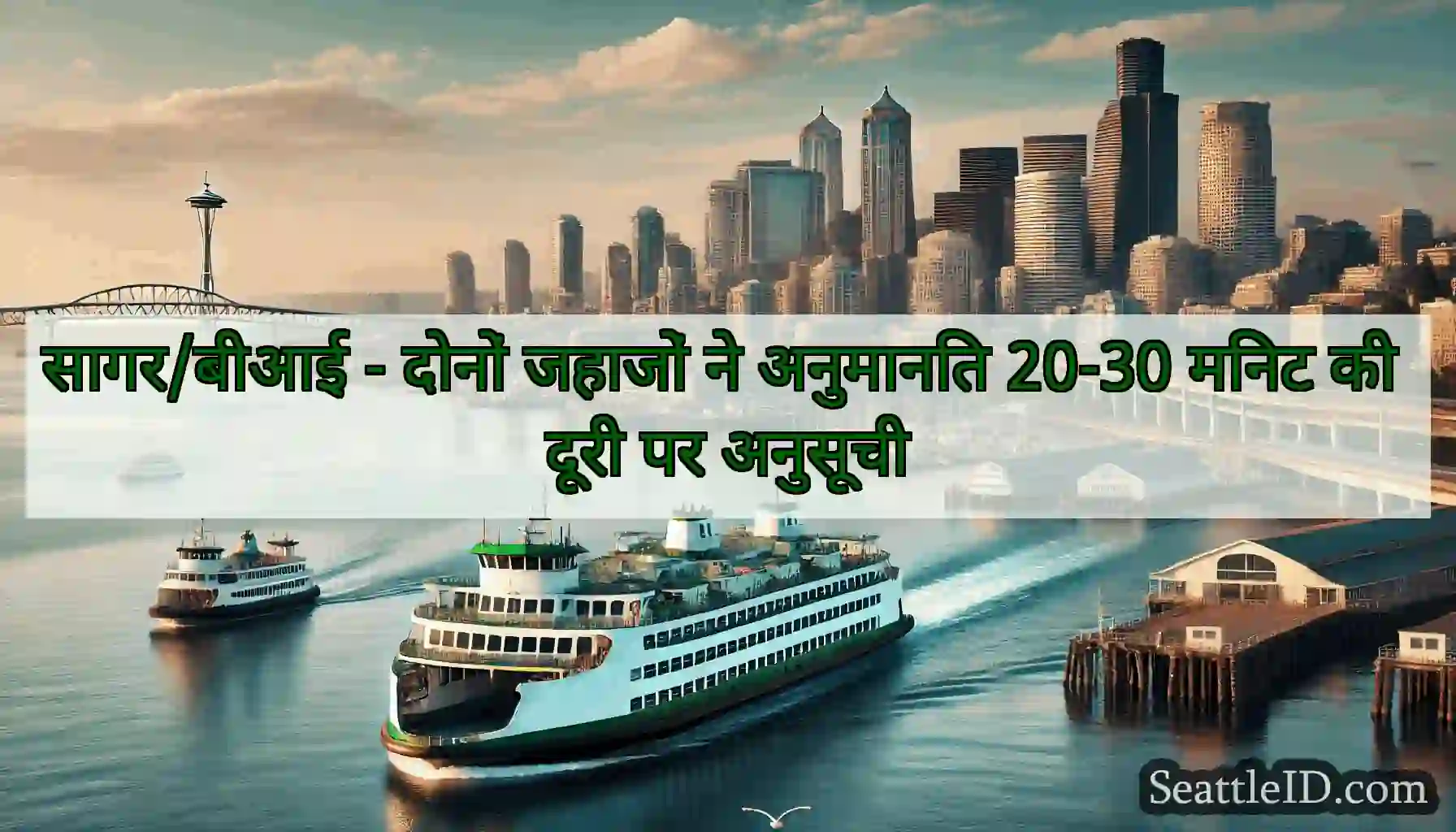 सागर/बीआई - दोनों जहाजों ने अनुमानित 20-30 मिनट