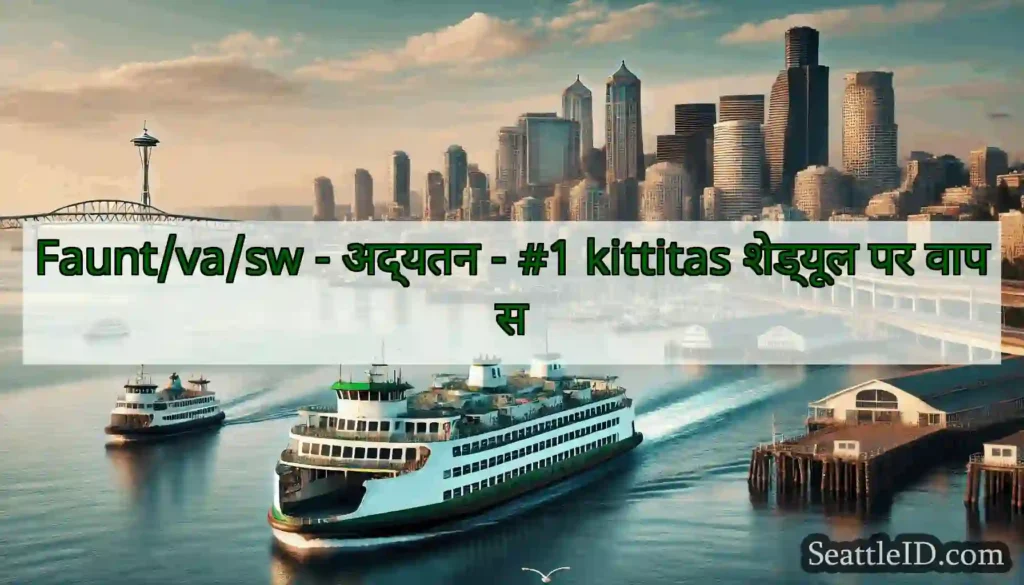 Faunt/va/sw - अद्यतन - #1 kittitas शेड्यूल पर