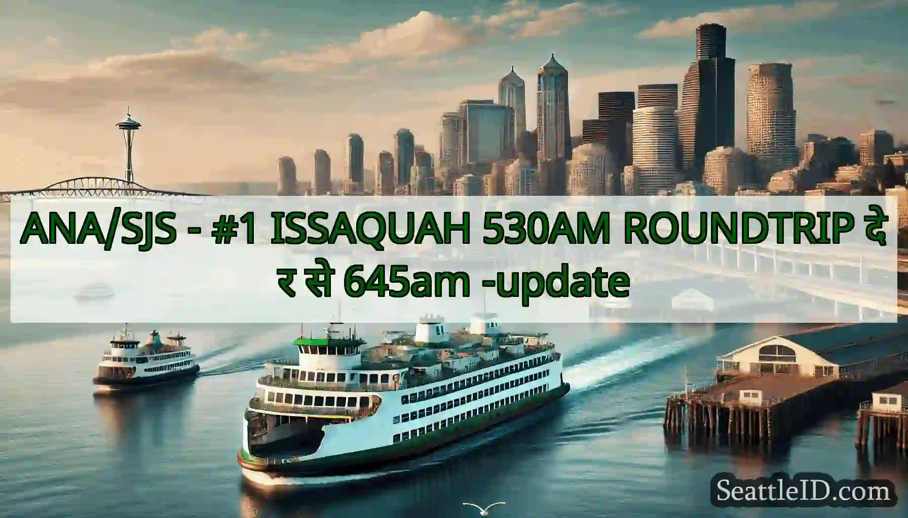 ANA/SJS - #1 ISSAQUAH 530AM ROUNDTRIP देर से