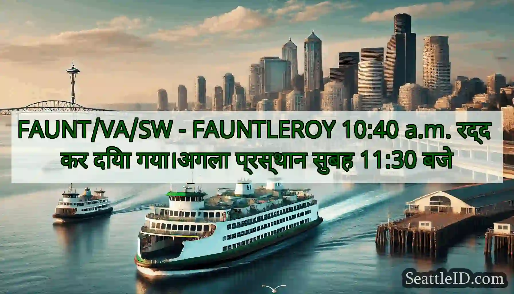 FAUNT/VA/SW - FAUNTLEROY 10:40 a.m. रद्द कर दिया