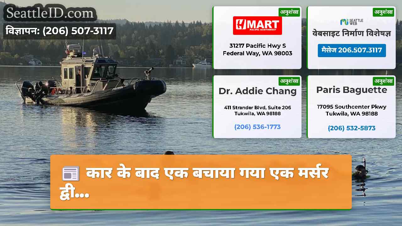 कार के बाद एक बचाया गया एक मर्सर द्वी...