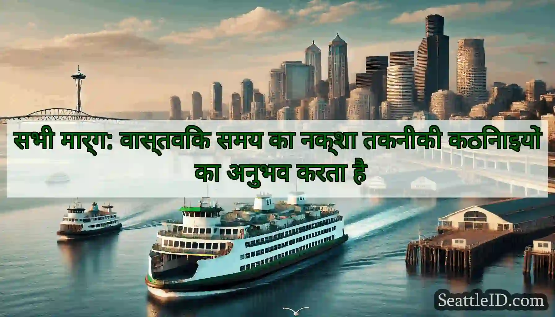सभी मार्ग: वास्तविक समय का नक्शा तकनीकी कठिनाइयों