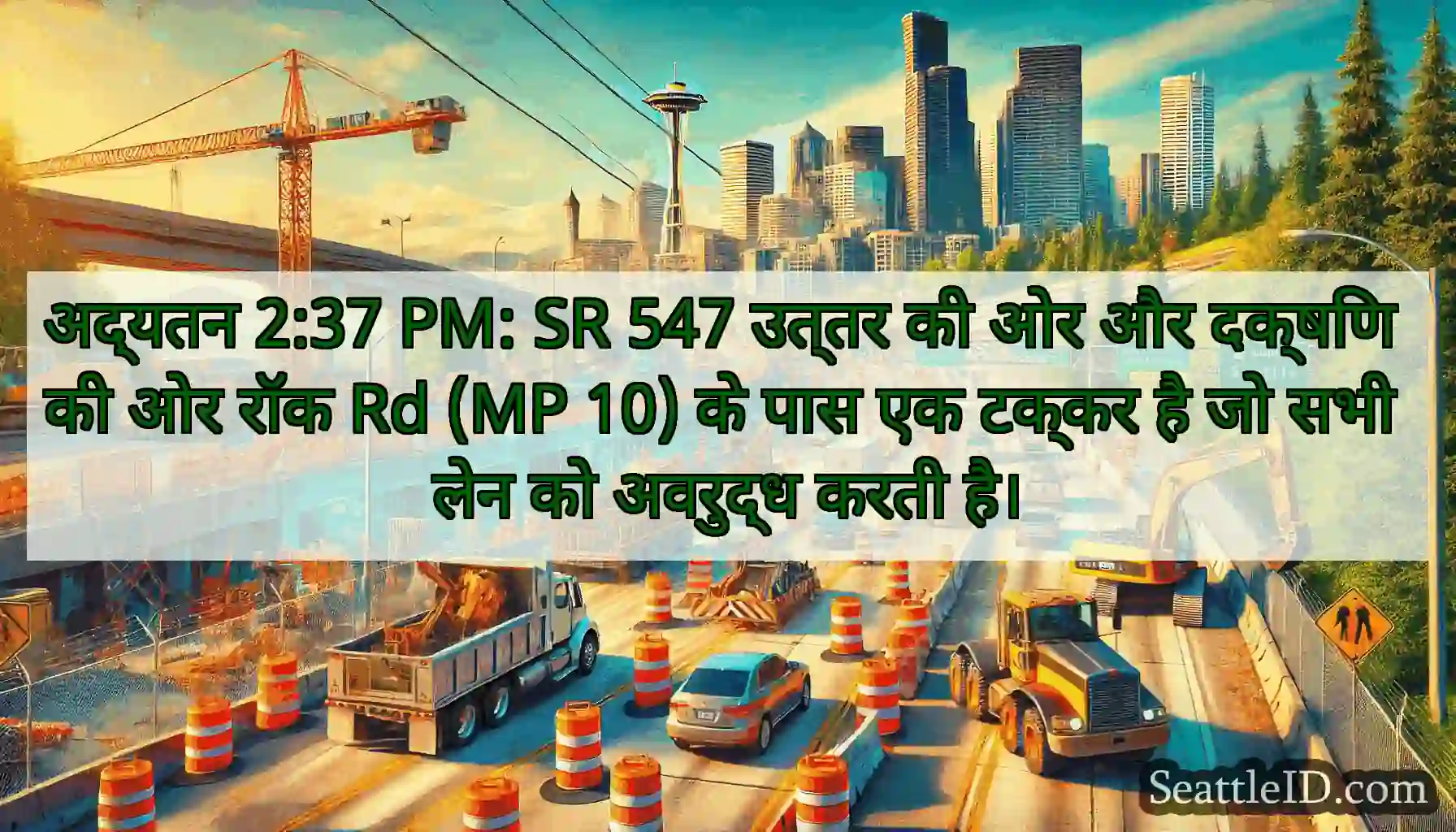 अद्यतन 2:37 PM: SR 547 उत्तर की ओर और दक्षिण की