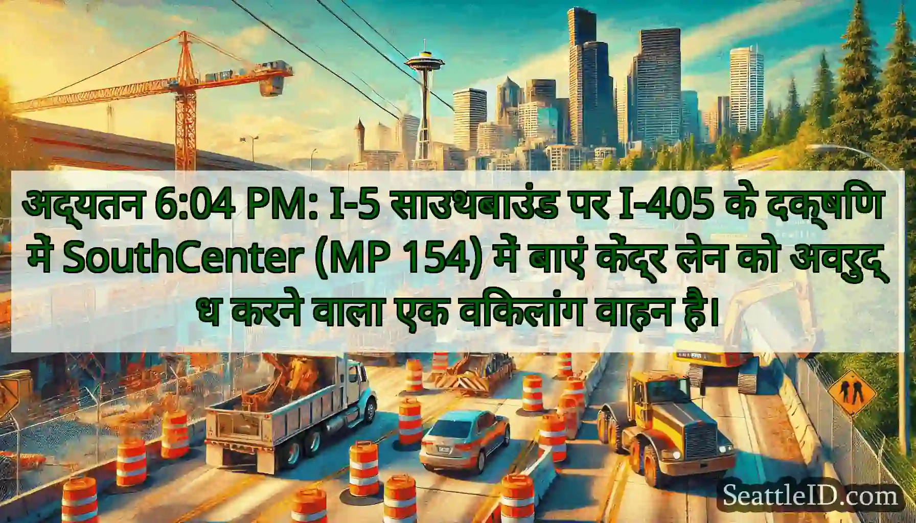 अद्यतन 6:04 PM: I-5 साउथबाउंड पर I-405 के दक्षिण