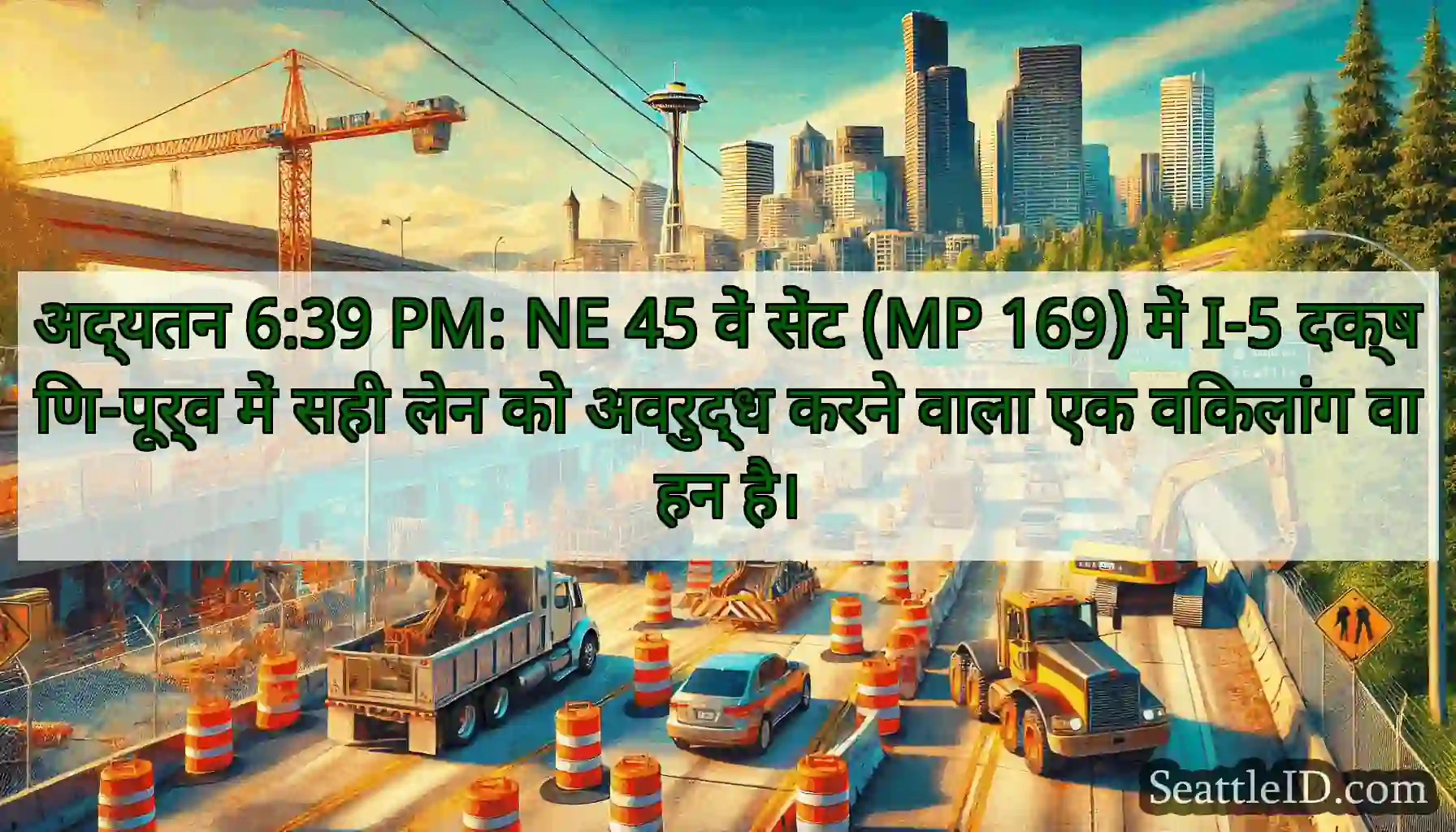 अद्यतन 6:39 PM: NE 45 वें सेंट (MP 169) में I-5