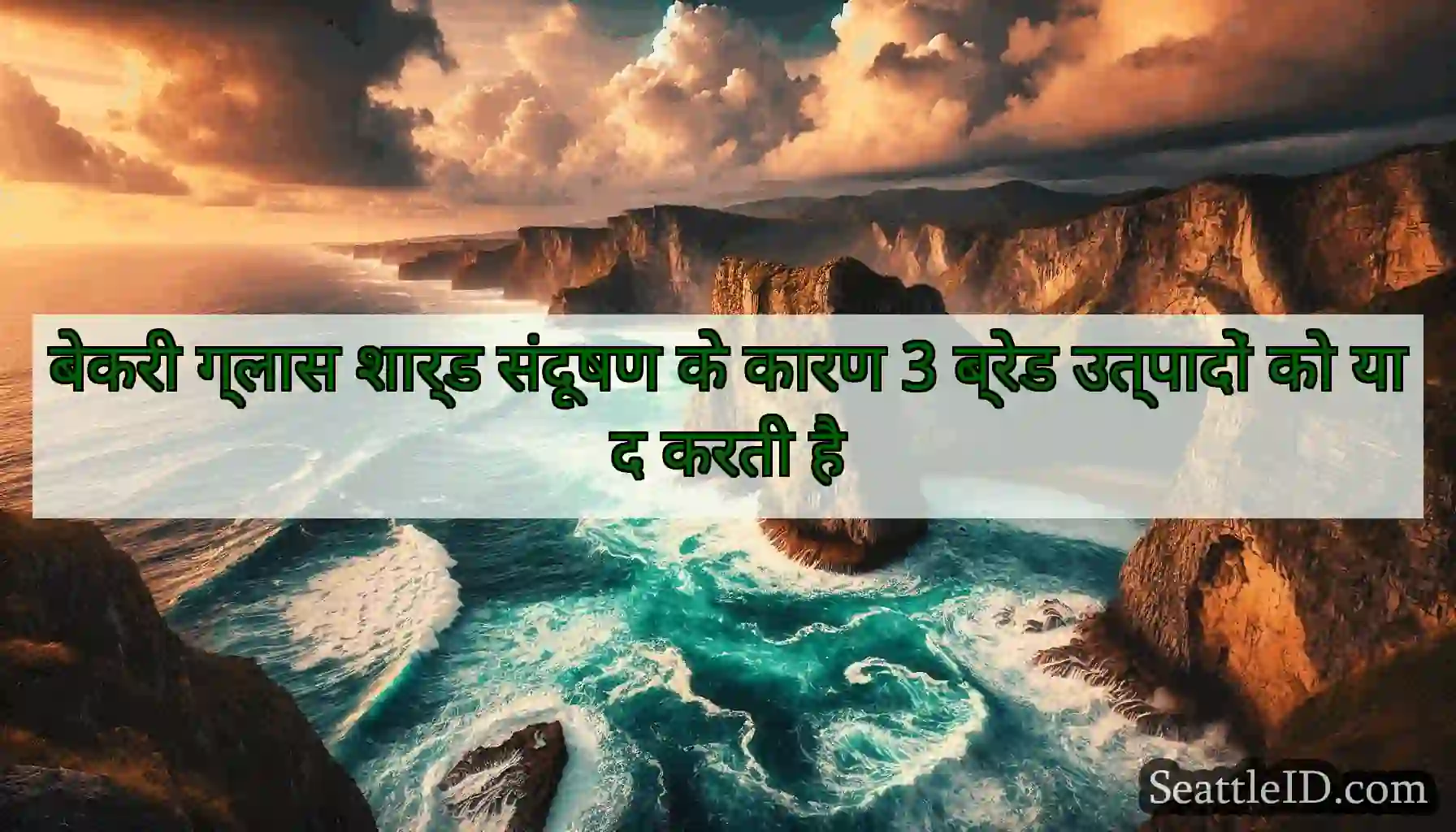 बेकरी ग्लास शार्ड संदूषण के कारण 3 ब्रेड उत्पादों