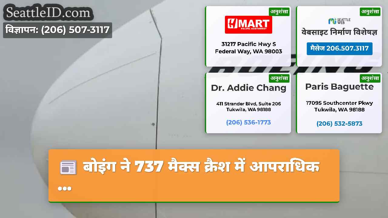 बोइंग ने 737 मैक्स क्रैश में आपराधिक ...