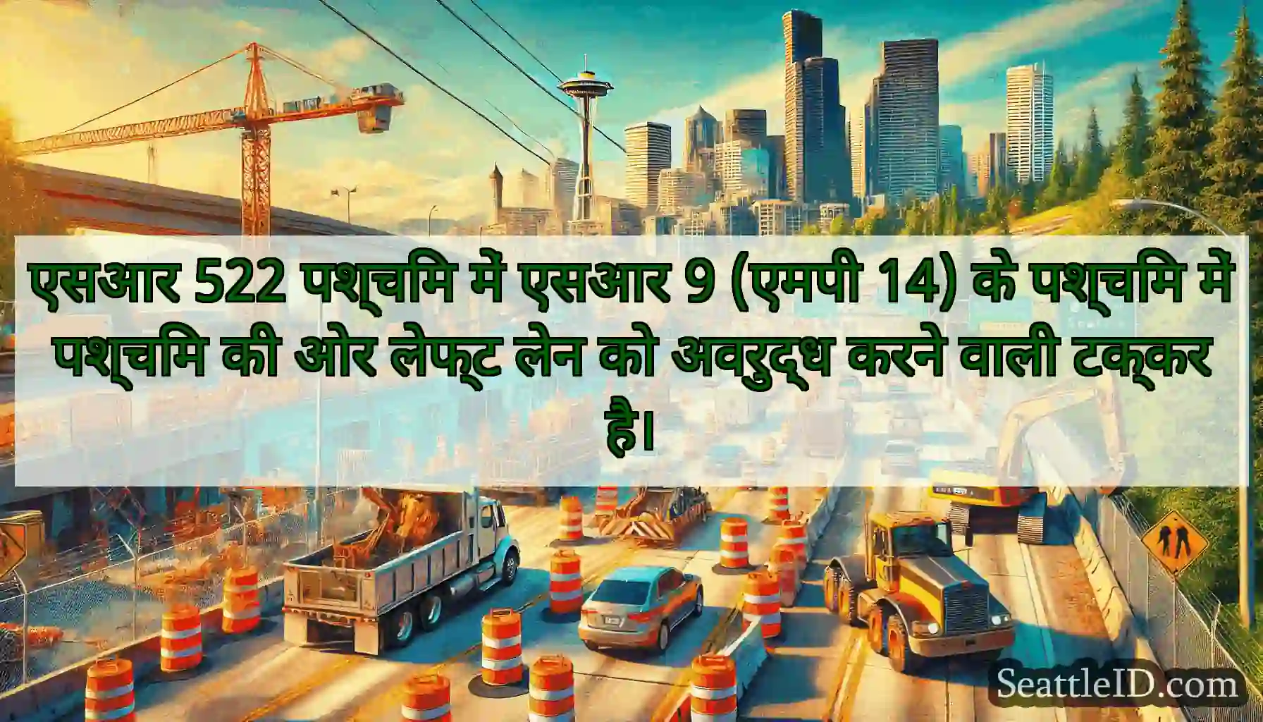 एसआर 522 पश्चिम में एसआर 9 (एमपी 14) के पश्चिम
