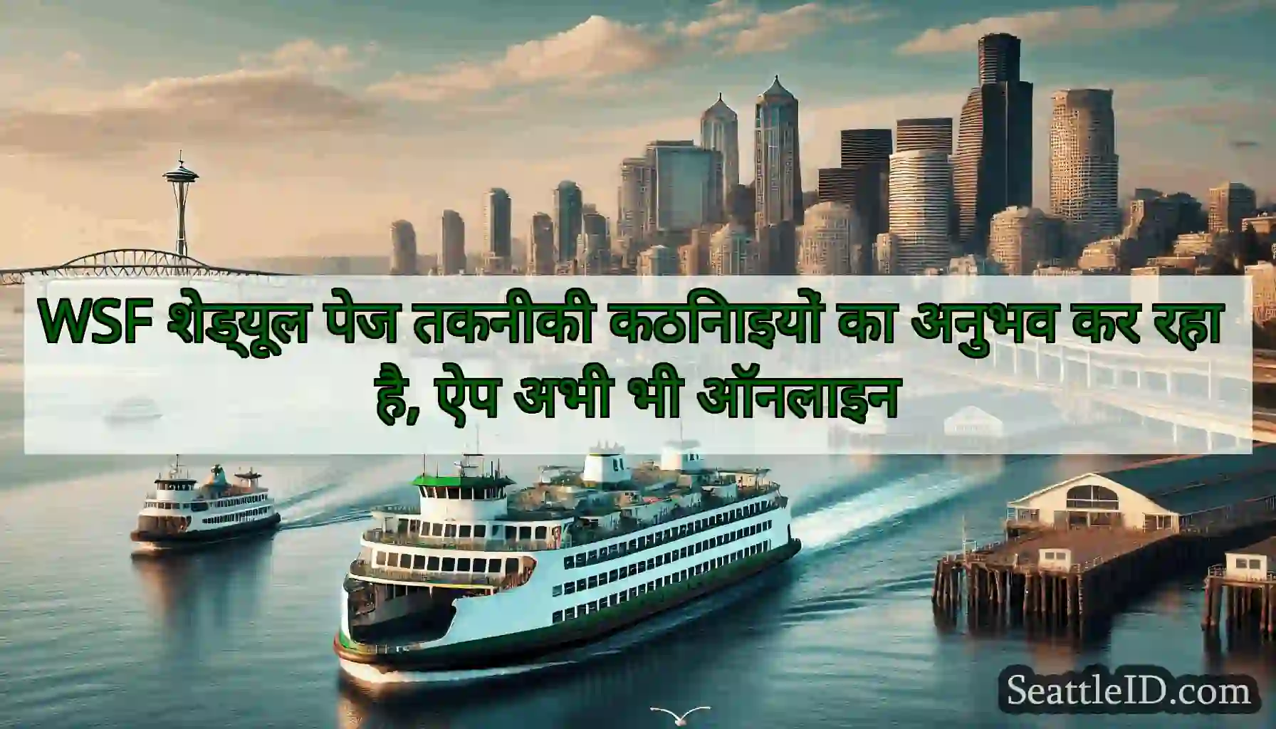 WSF शेड्यूल पेज तकनीकी कठिनाइयों का अनुभव कर रहा