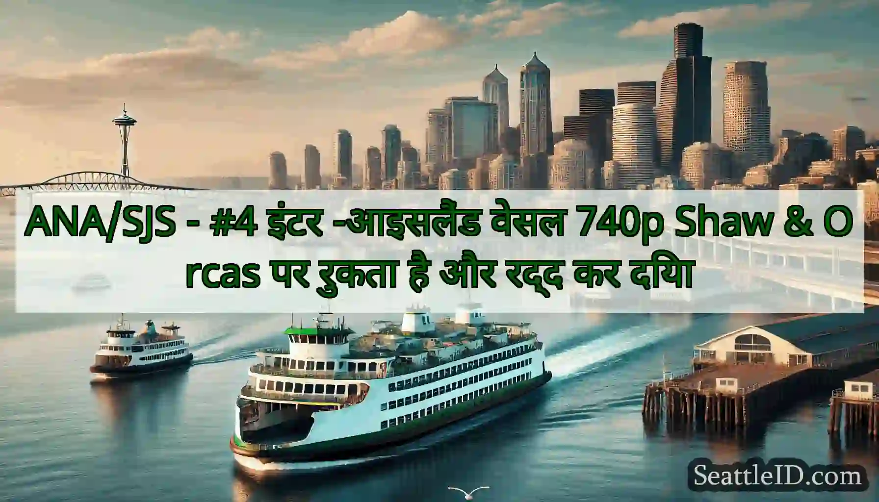 ANA/SJS - #4 इंटर -आइसलैंड वेसल 740p Shaw & Orcas