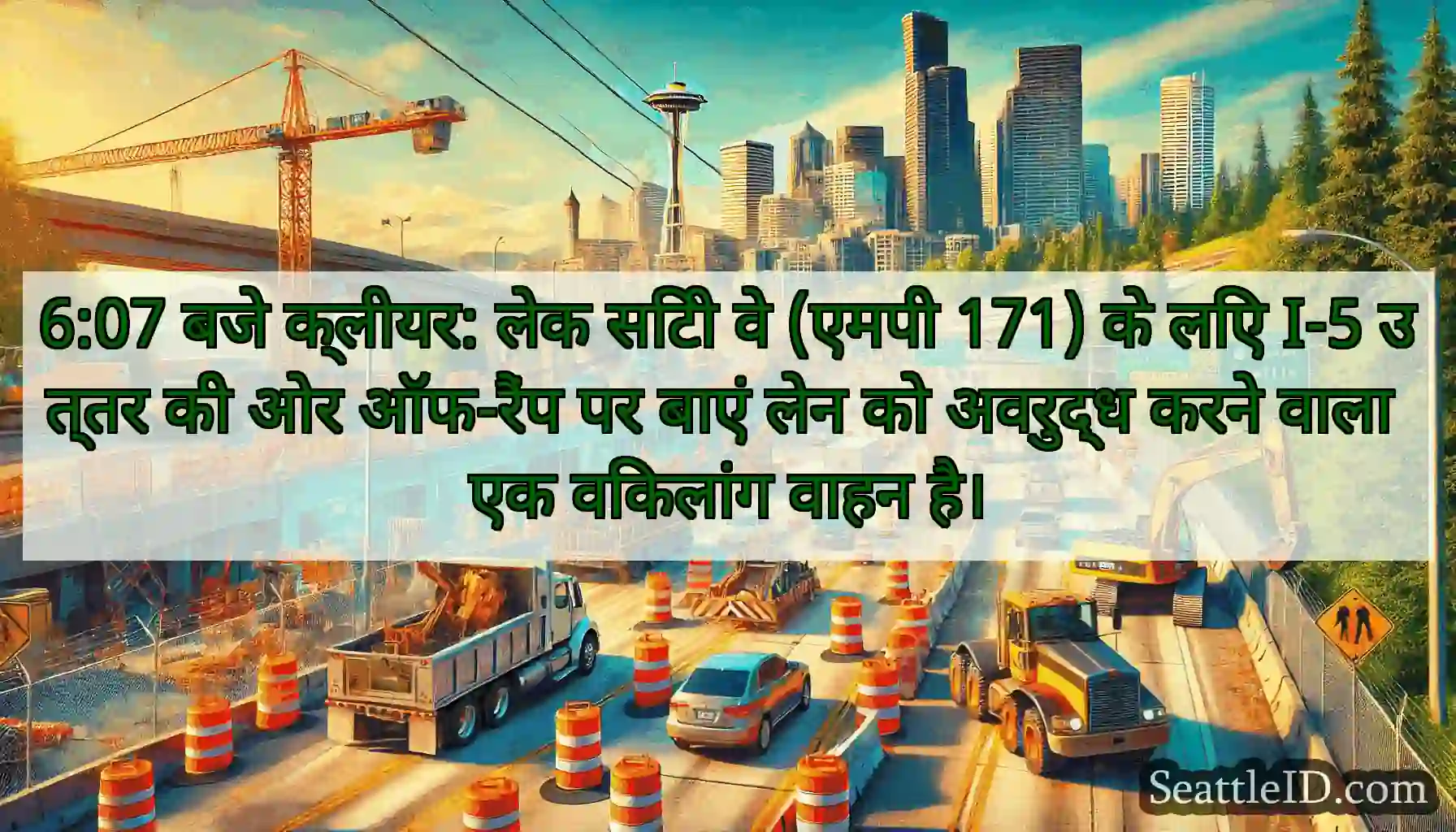6:07 बजे क्लीयर: लेक सिटी वे (एमपी 171) के लिए