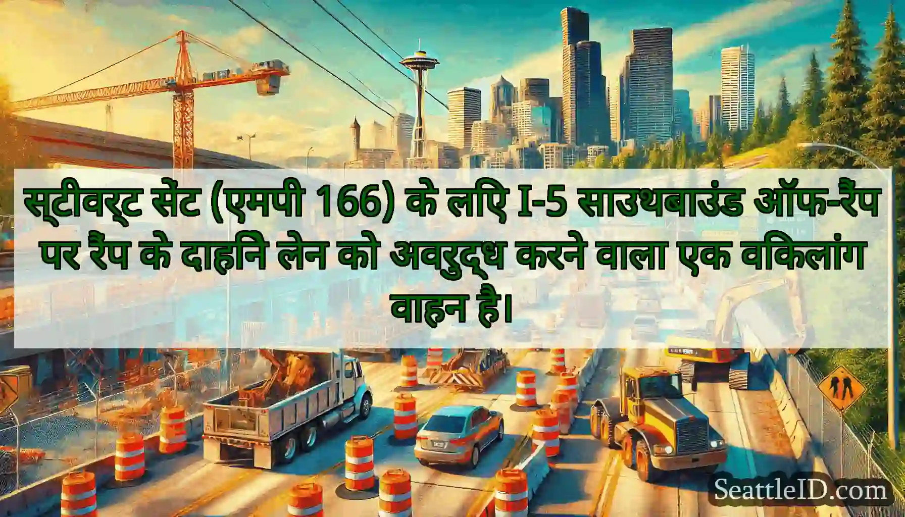 स्टीवर्ट सेंट (एमपी 166) के लिए I-5 साउथबाउंड