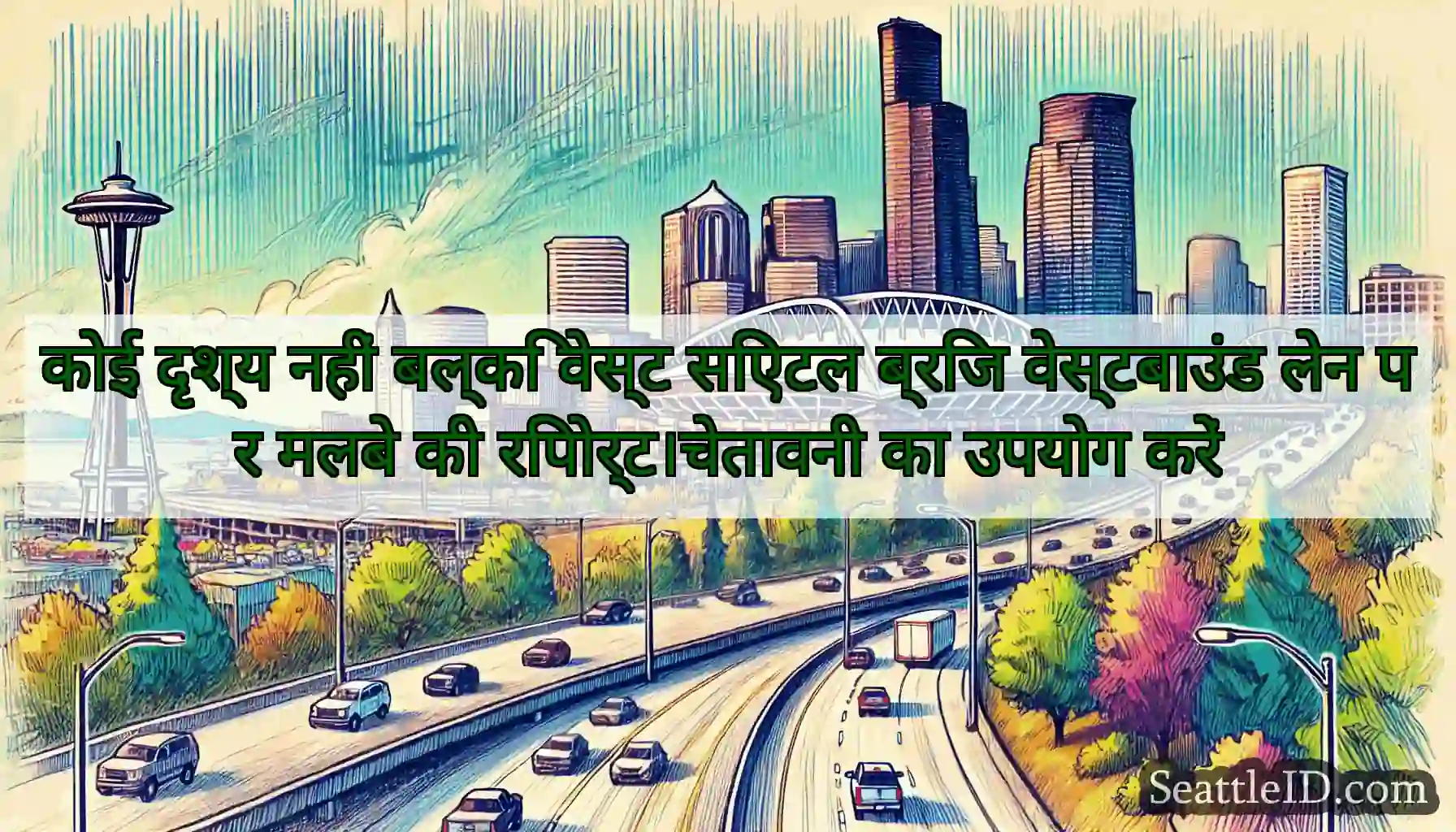 कोई दृश्य नहीं बल्कि वेस्ट सिएटल ब्रिज वेस्टबाउंड