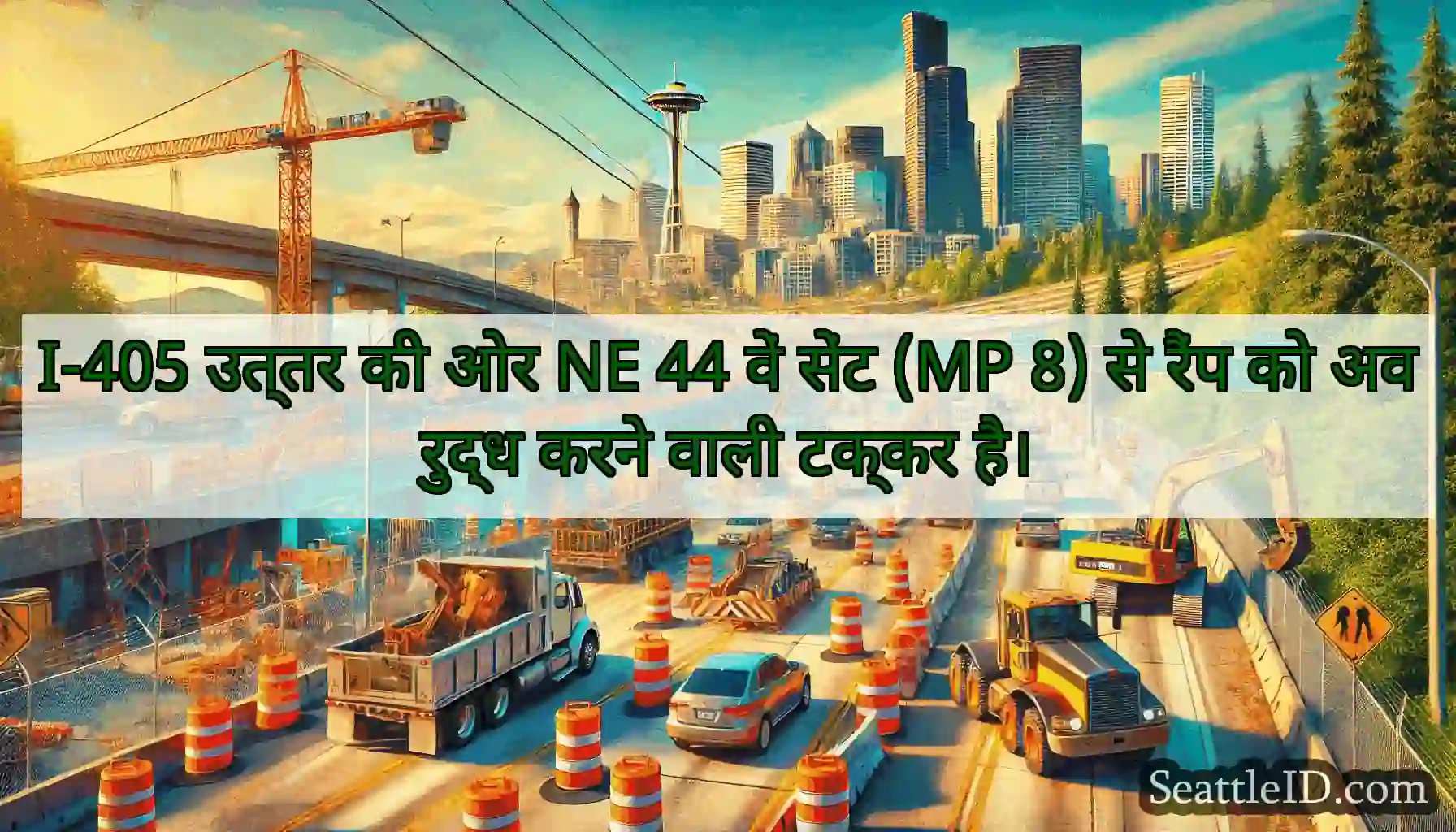 I-405 उत्तर की ओर NE 44 वें सेंट (MP 8) से रैंप