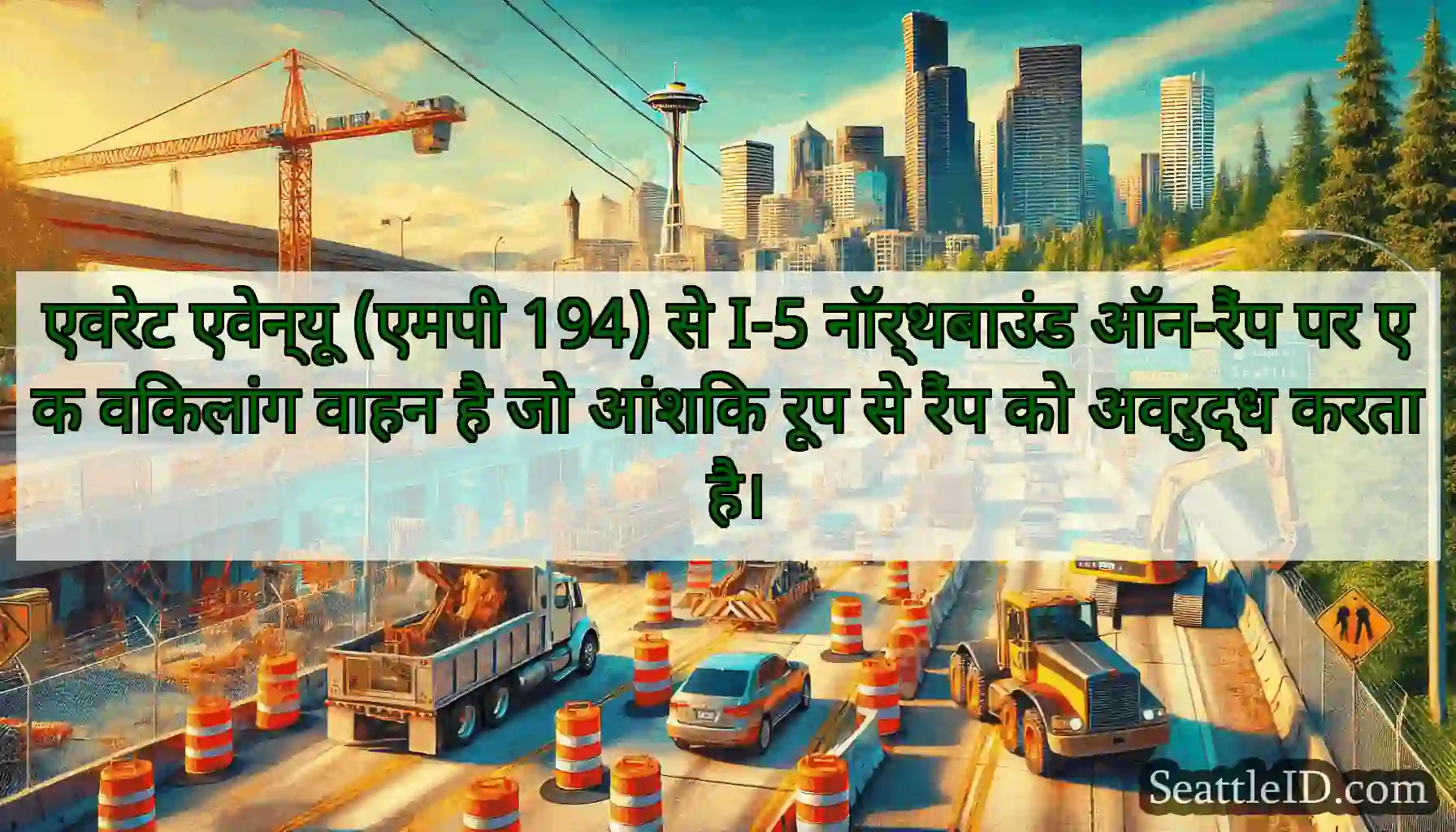 एवरेट एवेन्यू (एमपी 194) से I-5 नॉर्थबाउंड