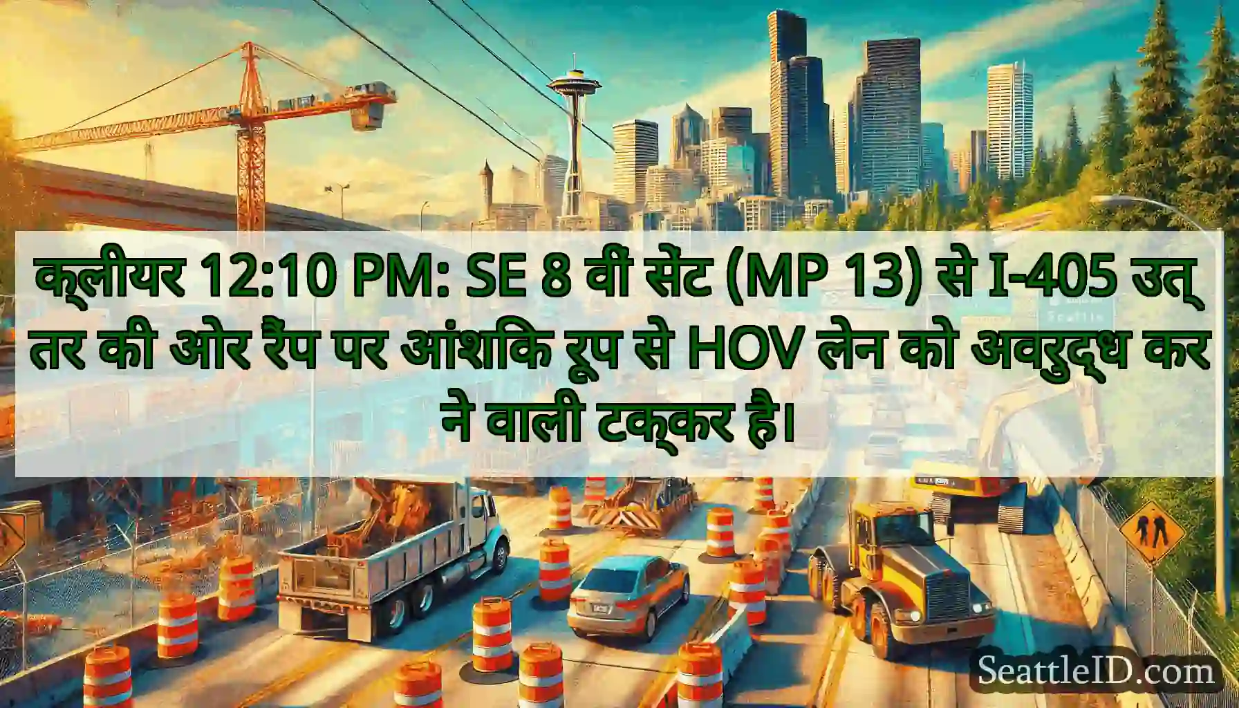 क्लीयर 12:10 PM: SE 8 वीं सेंट (MP 13) से I-405