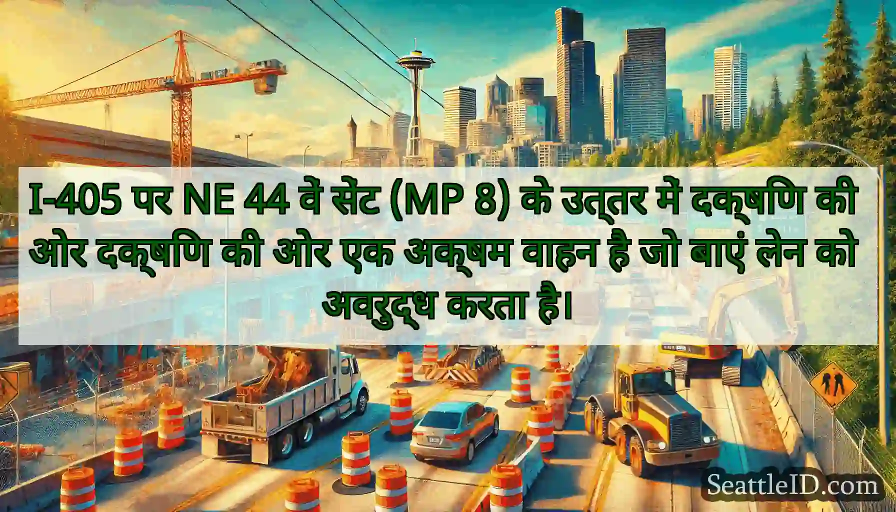I-405 पर NE 44 वें सेंट (MP 8) के उत्तर में