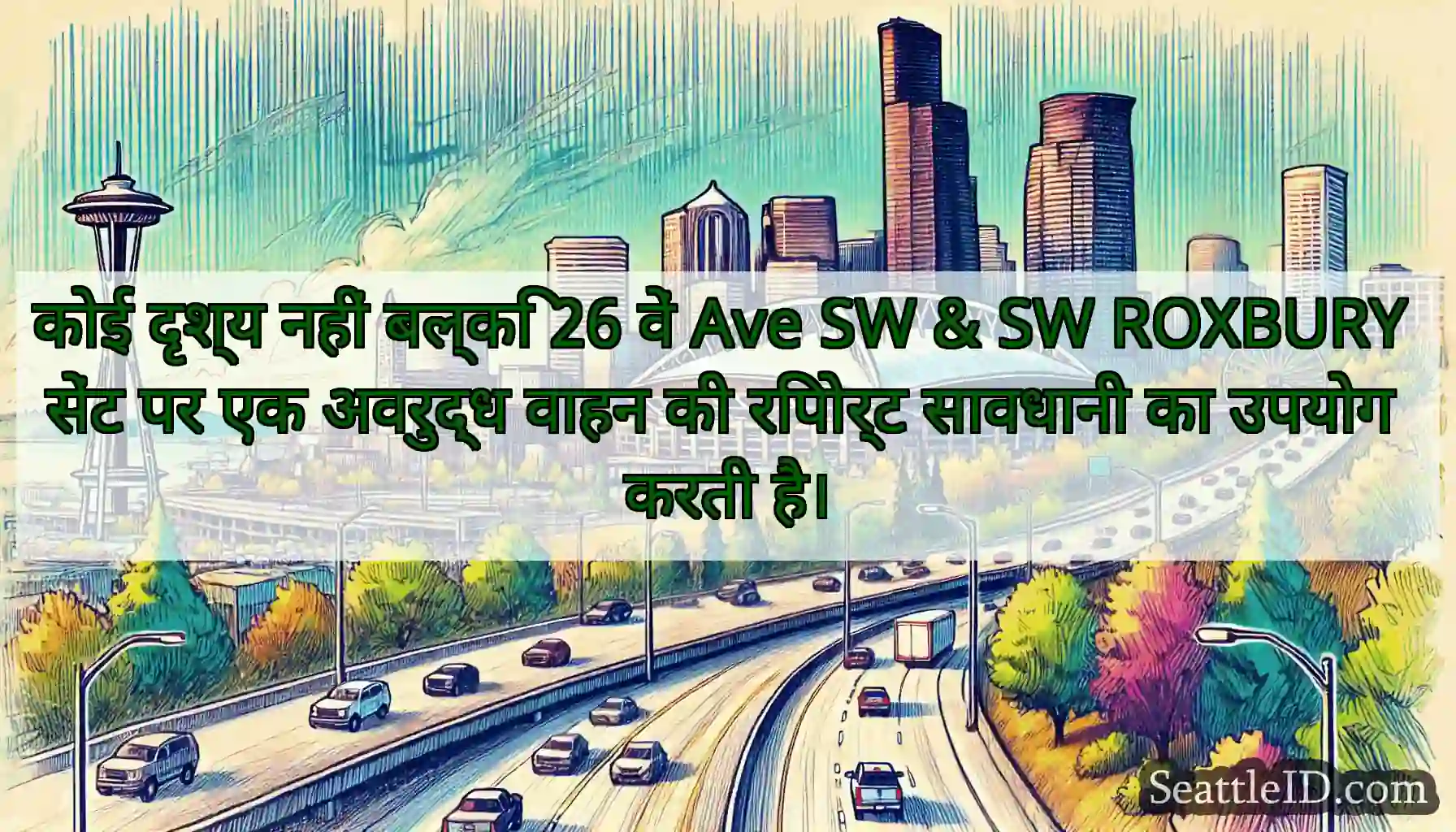 कोई दृश्य नहीं बल्कि 26 वें Ave SW & SW ROXBURY