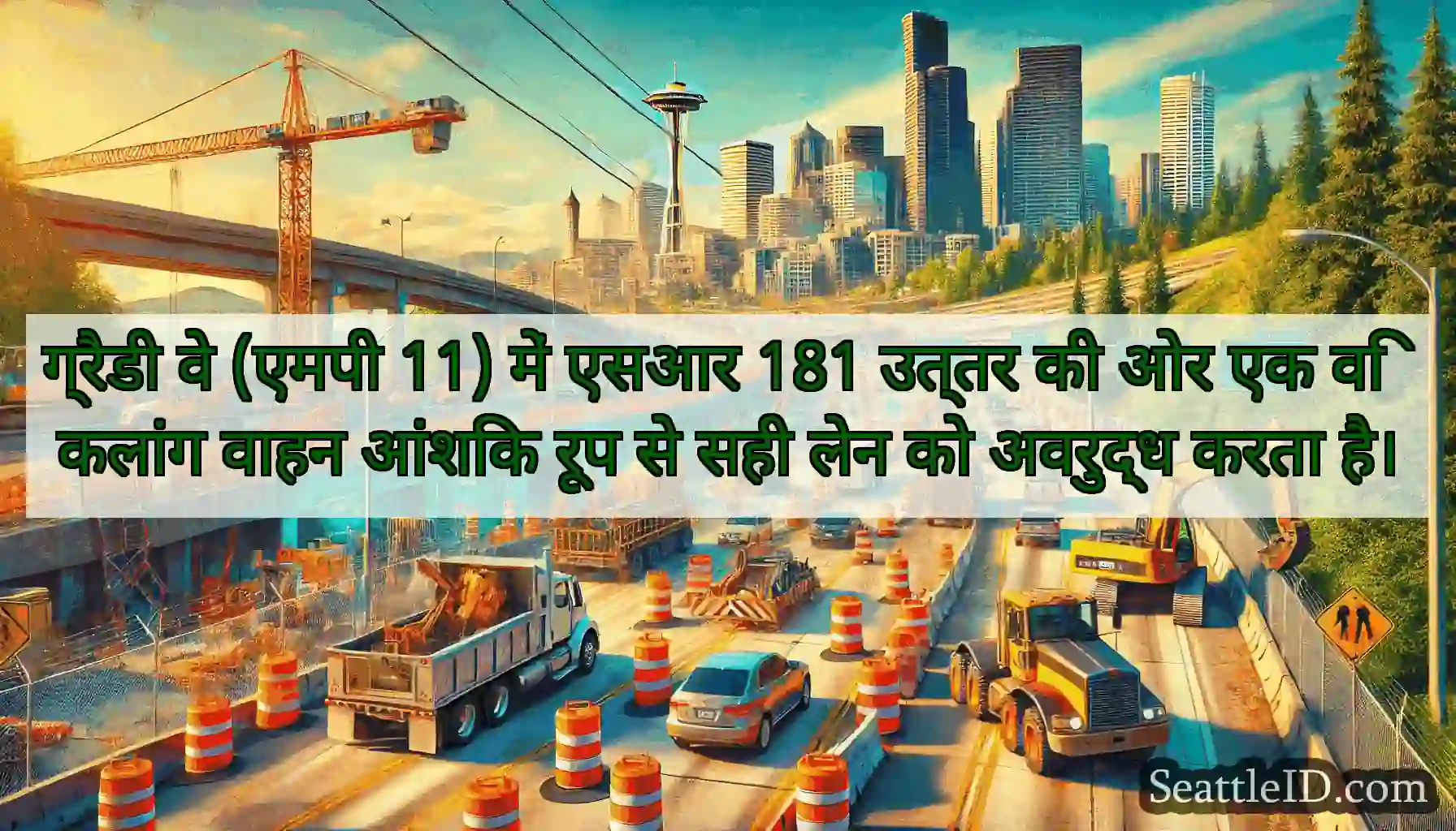 ग्रैडी वे (एमपी 11) में एसआर 181 उत्तर की ओर एक