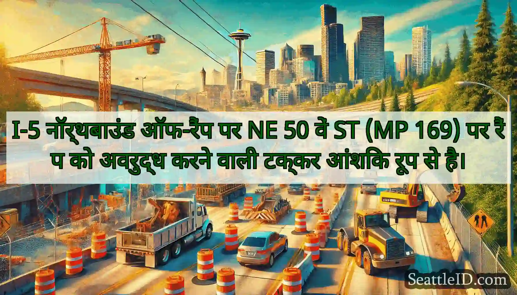 I-5 नॉर्थबाउंड ऑफ-रैंप पर NE 50 वें ST (MP 169)