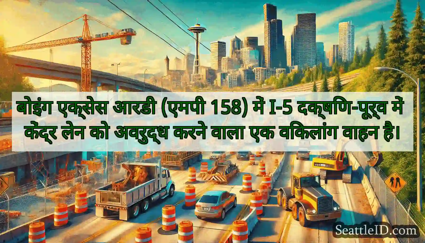 बोइंग एक्सेस आरडी (एमपी 158) में I-5 दक्षिण-पूर्व