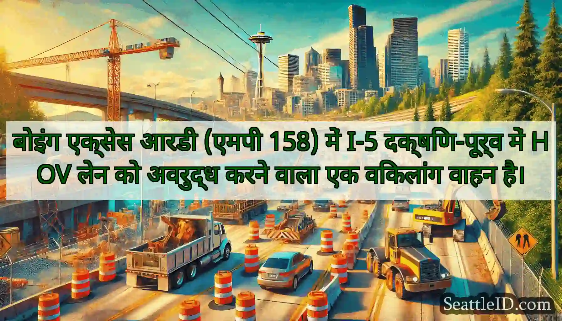बोइंग एक्सेस आरडी (एमपी 158) में I-5 दक्षिण-पूर्व