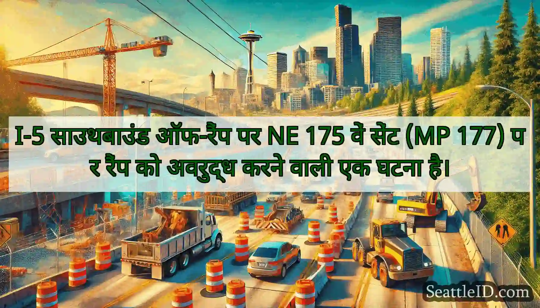 I-5 साउथबाउंड ऑफ-रैंप पर NE 175 वें सेंट (MP 177)