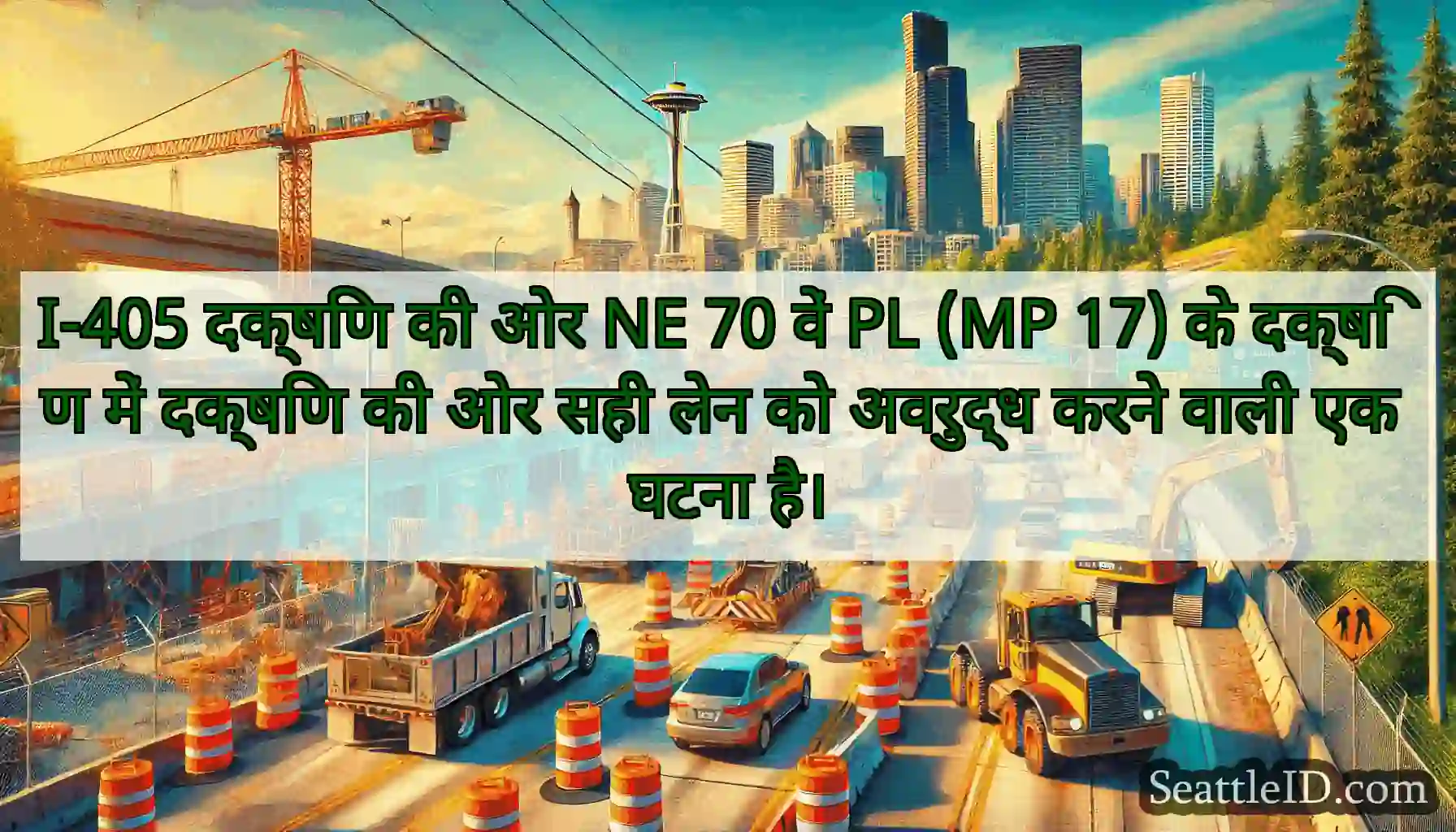 I-405 दक्षिण की ओर NE 70 वें PL (MP 17) के दक्षिण