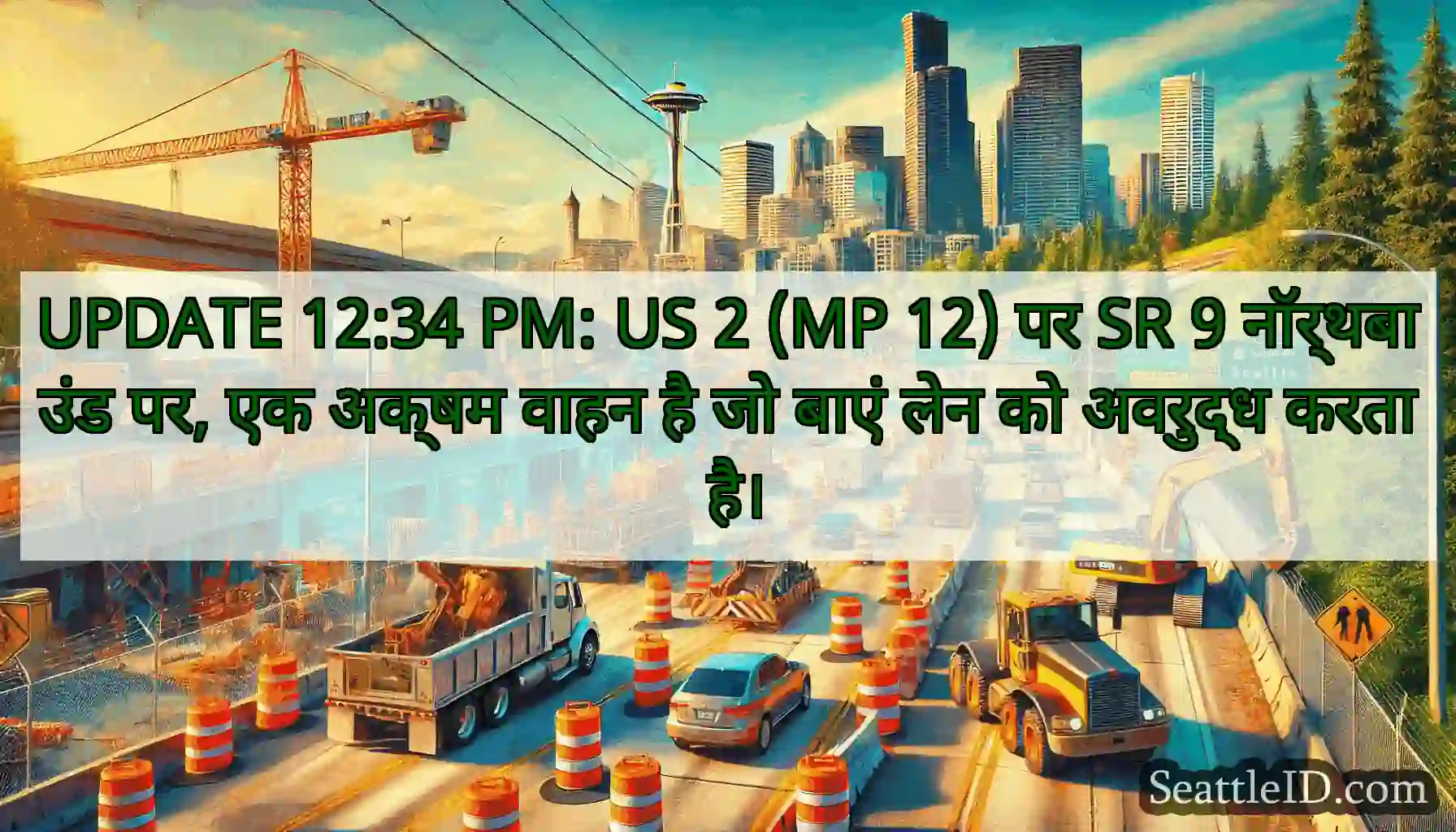 UPDATE 12:34 PM: US 2 (MP 12) पर SR 9 नॉर्थबाउंड