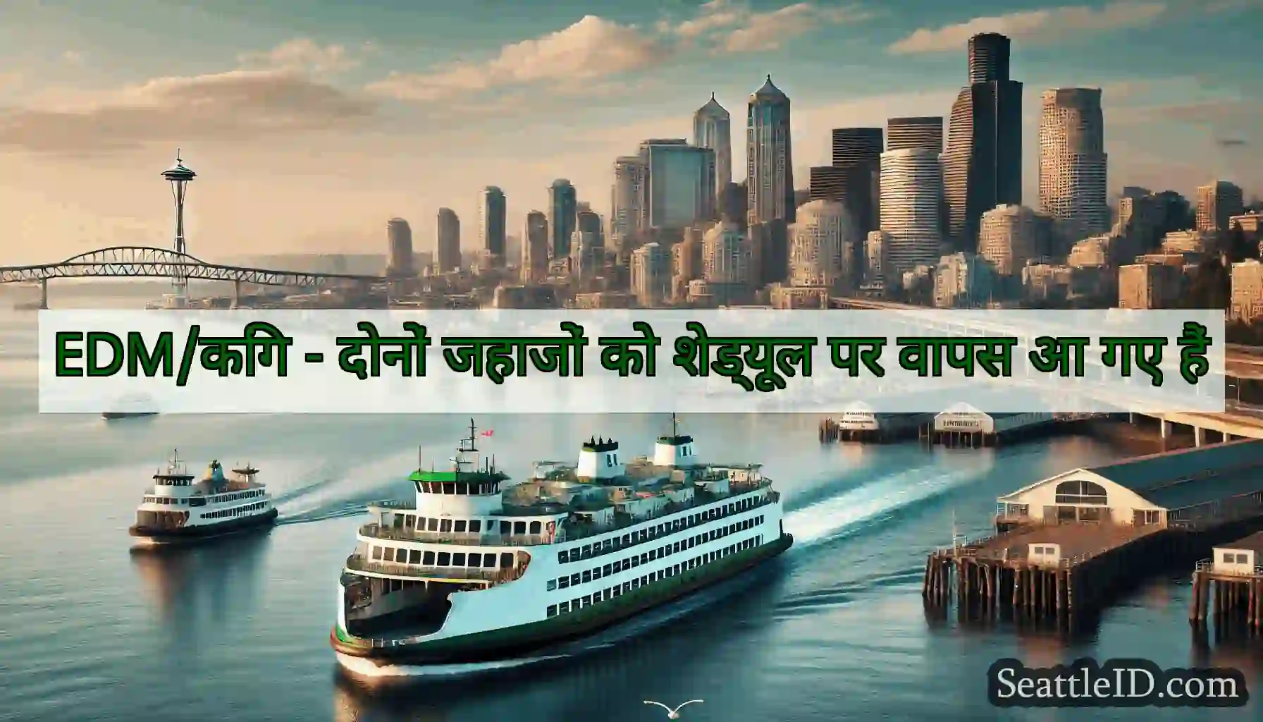 EDM/किंग - दोनों जहाजों को शेड्यूल पर वापस आ गए