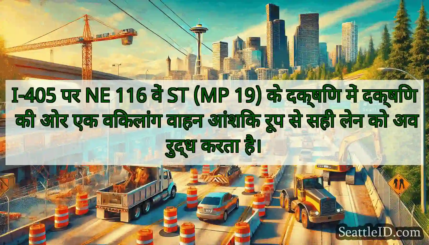 I-405 पर NE 116 वें ST (MP 19) के दक्षिण में