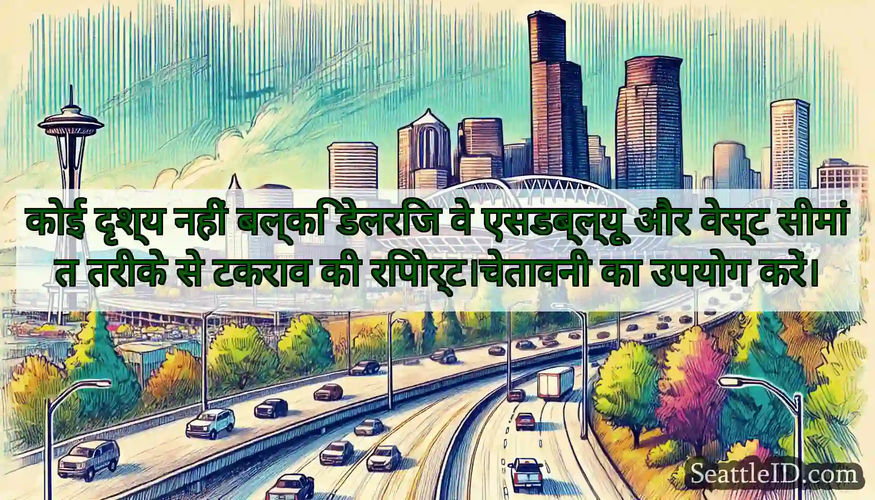 कोई दृश्य नहीं बल्कि डेलरिज वे एसडब्ल्यू और वेस्ट