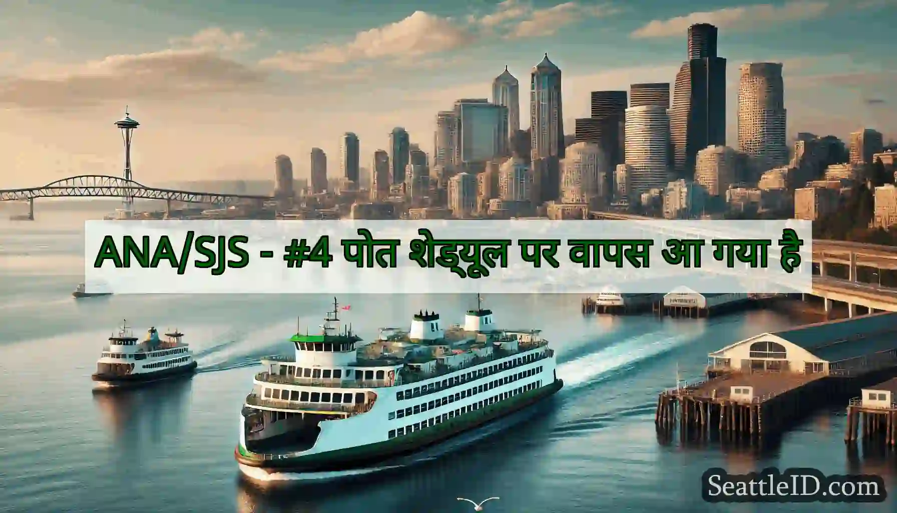 ANA/SJS - #4 पोत शेड्यूल पर वापस आ गया है