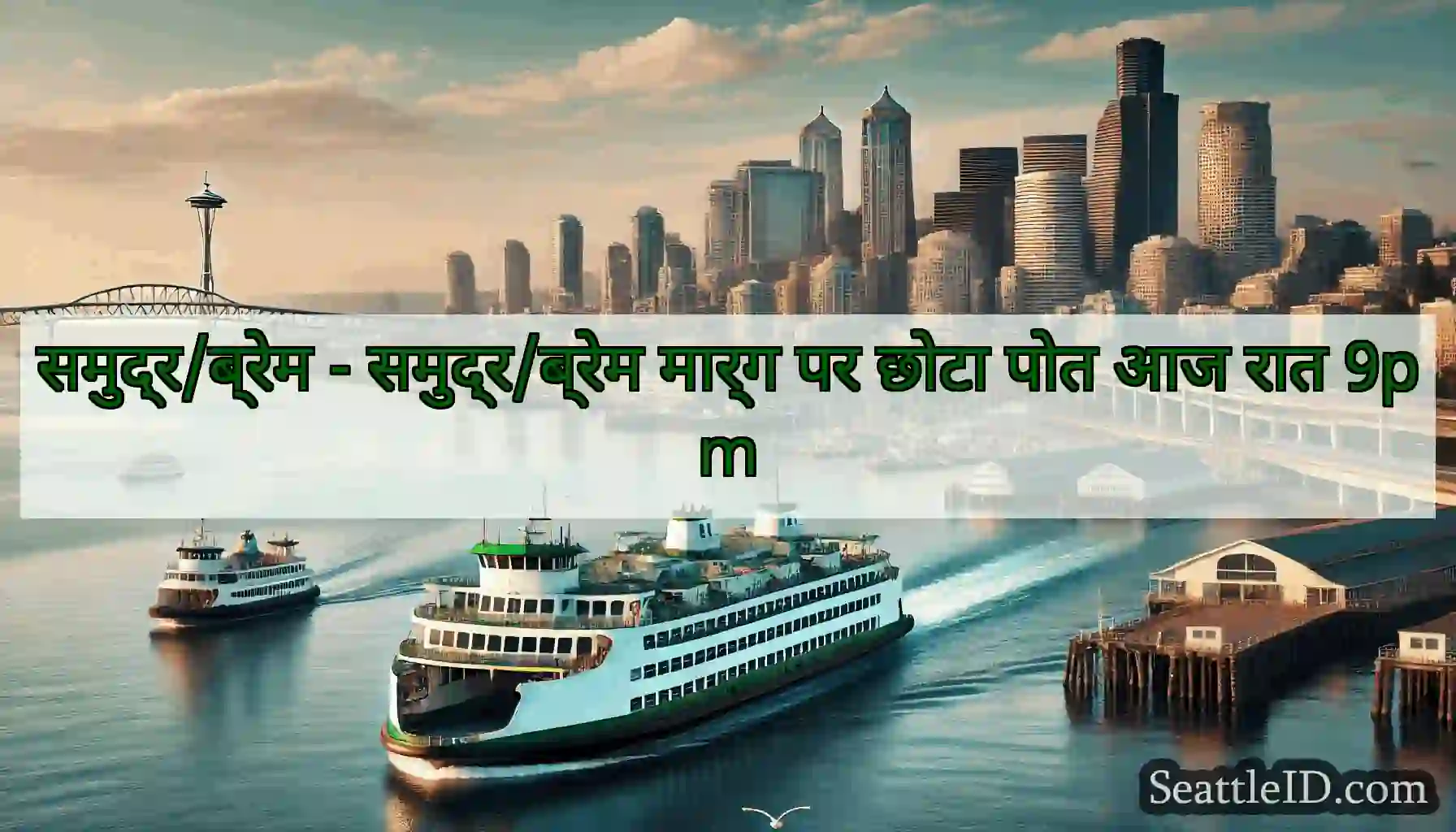 समुद्र/ब्रेम - समुद्र/ब्रेम मार्ग पर छोटा पोत आज