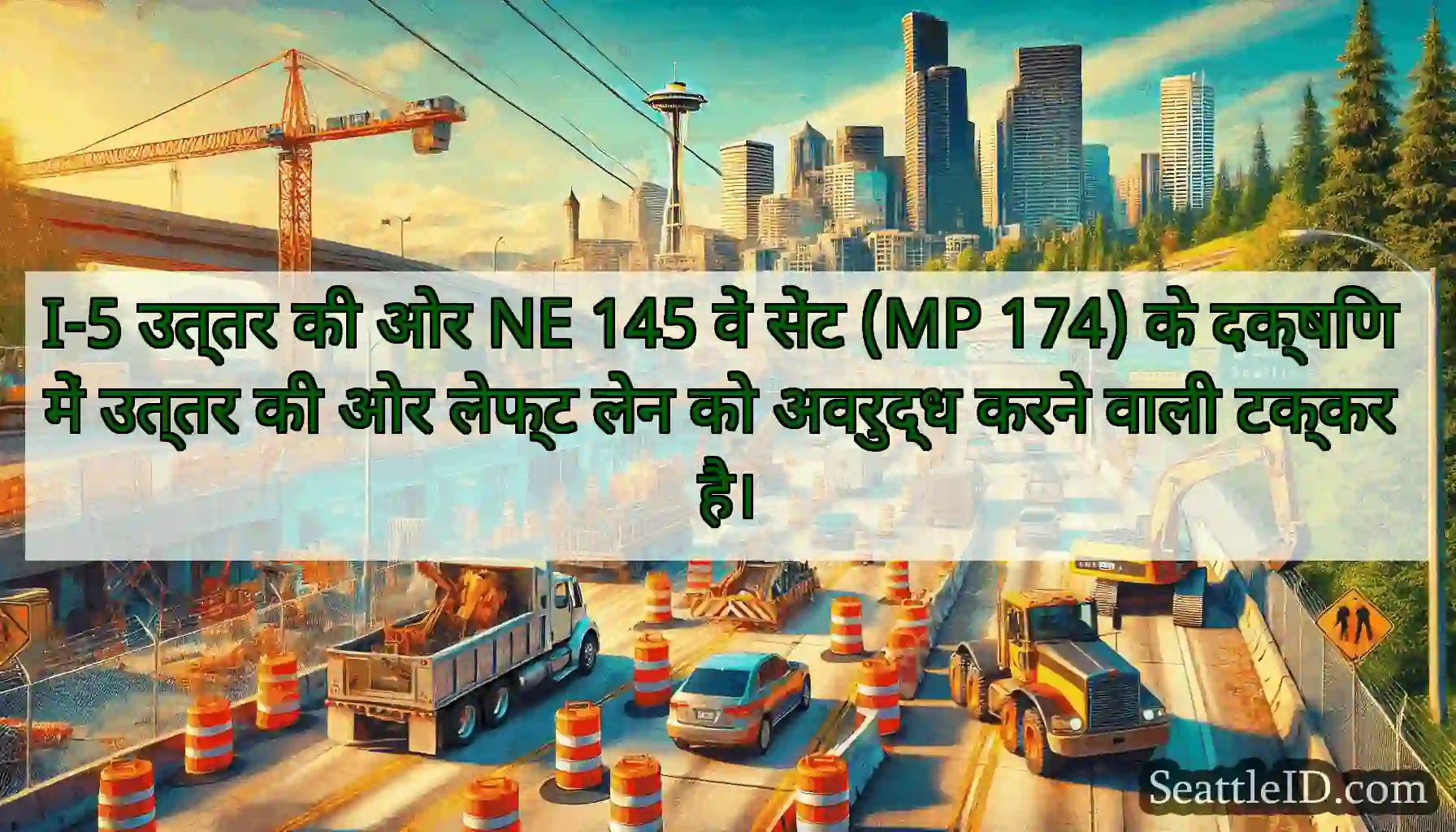 I-5 उत्तर की ओर NE 145 वें सेंट (MP 174) के