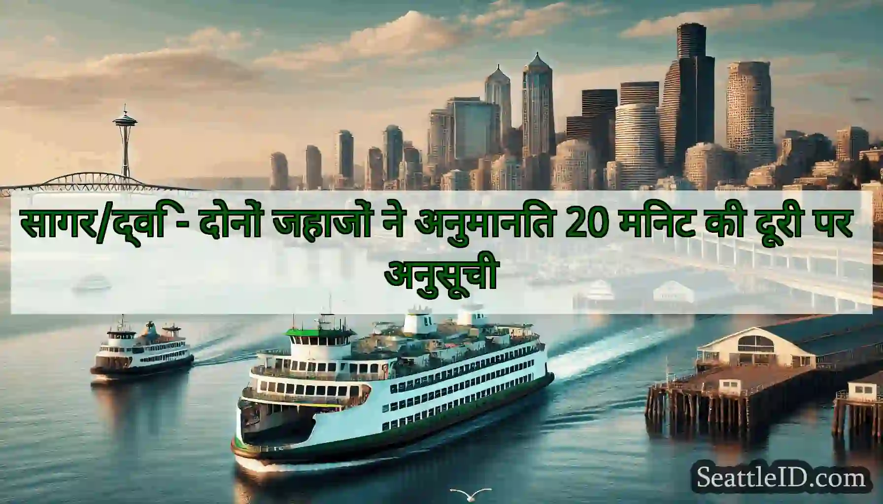 सागर/द्वि - दोनों जहाजों ने अनुमानित 20 मिनट की