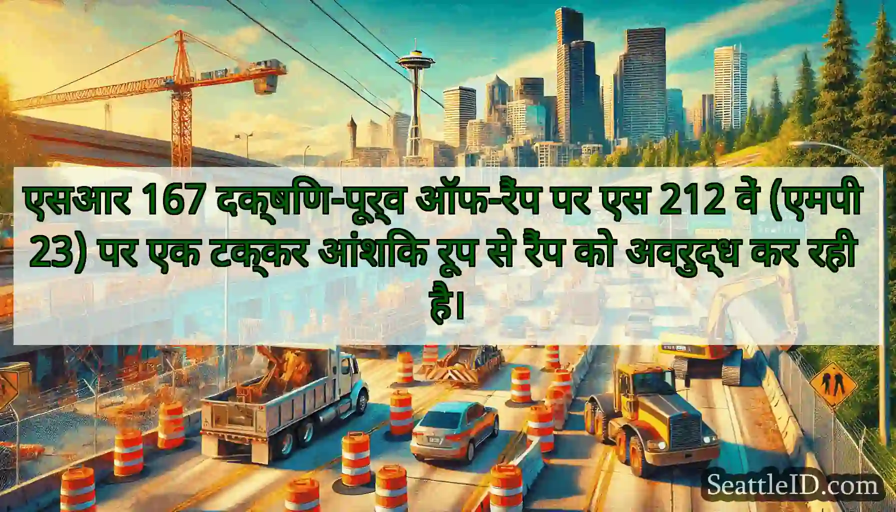 एसआर 167 दक्षिण-पूर्व ऑफ-रैंप पर एस 212 वें (एमपी